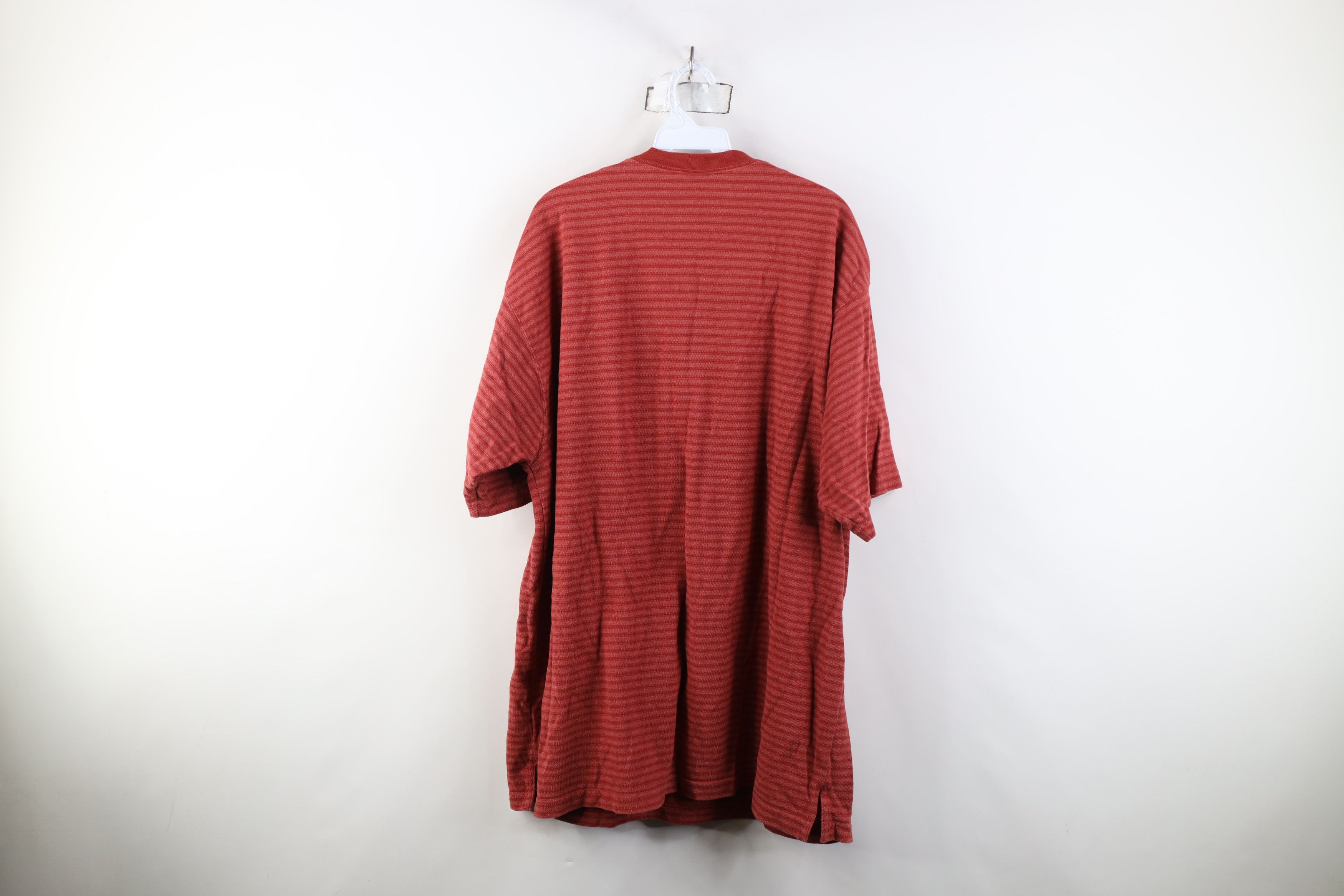 Vintage Vintage 90s Streetwear Knit Short Sleeve Henley T-Shirt Size US XXL / EU 58 / 5 - 10 Thumbnail