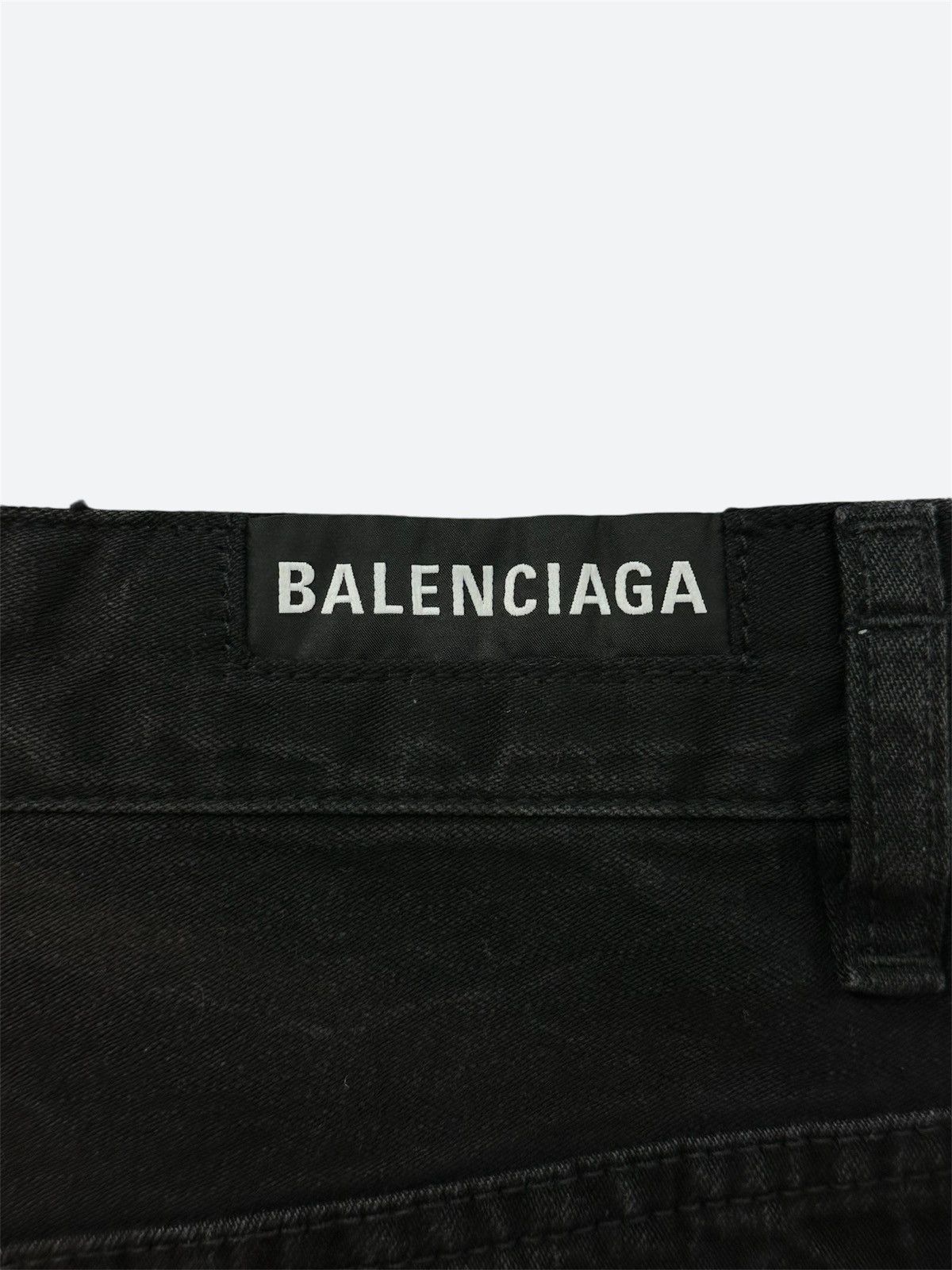 Balenciaga Balenciaga Hybrid 50 50 Split Jeans Black Gray XS Size US 30 / EU 46 - 7 Thumbnail