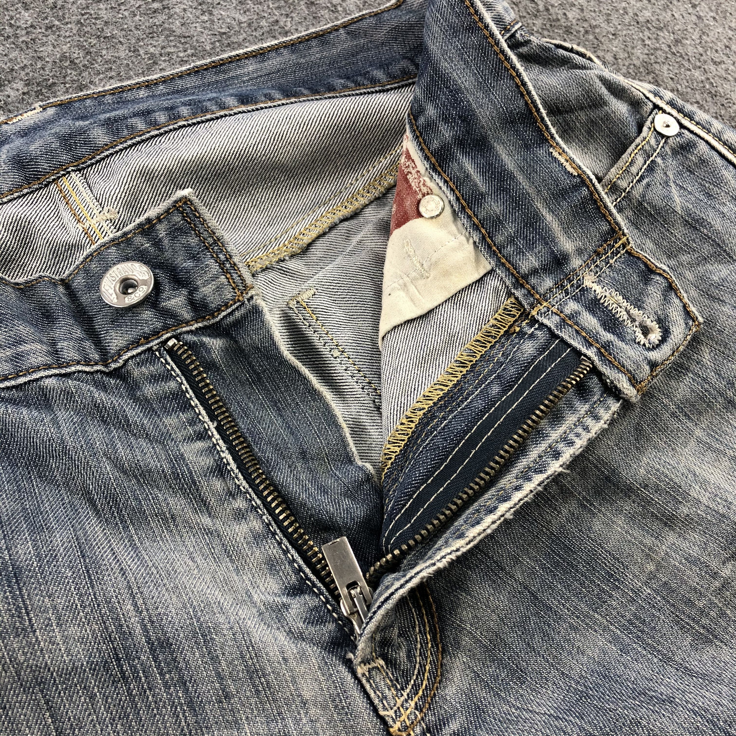 Dirty Levis 514 Vintage Jeans Faded Blue Denim-J1093