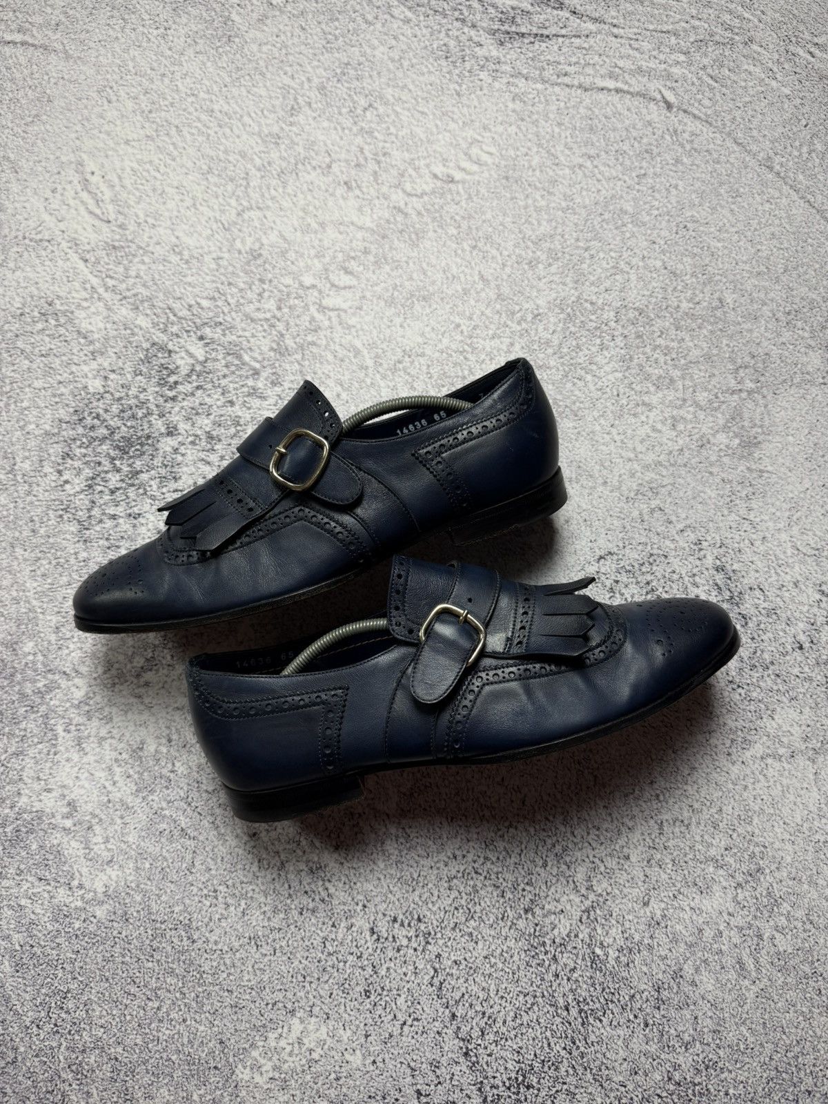Santoni Santoni Loafers Formal Leather Shoes Boots Luxury Style Rare Size US 7 / EU 40 - 13 Thumbnail