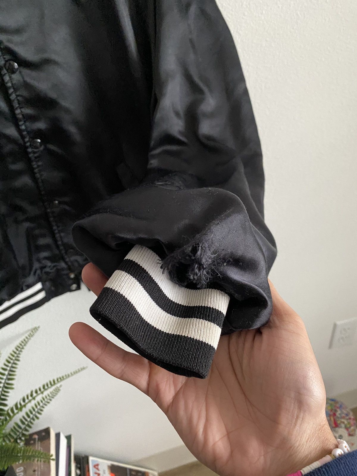 Vintage Vintage 80s Satin Varsity Jacket Size US XL / EU 56 / 4 - 3 Thumbnail