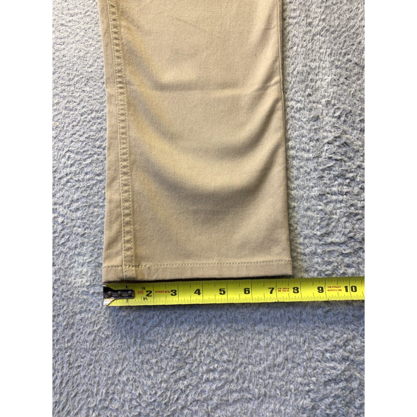 Gap Gap Mens Flat Front Cotton Stretch Chino Pants 38W x 30L Tan Adult Regular 5-Pocket Belk Style Men’s Trousers Size US 38 / EU 54 - 5 Thumbnail