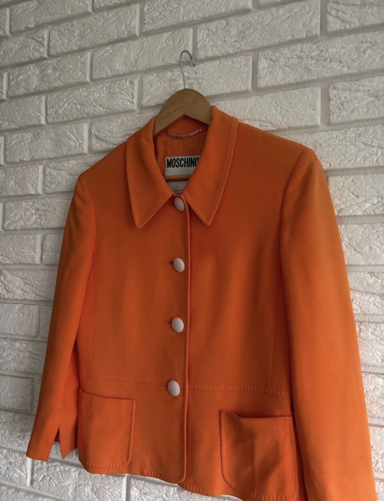 Moschino Moschino Couture Women's blazer orange vintage Made in Italy Size M / US 6-8 / IT 42-44 - 3 Thumbnail