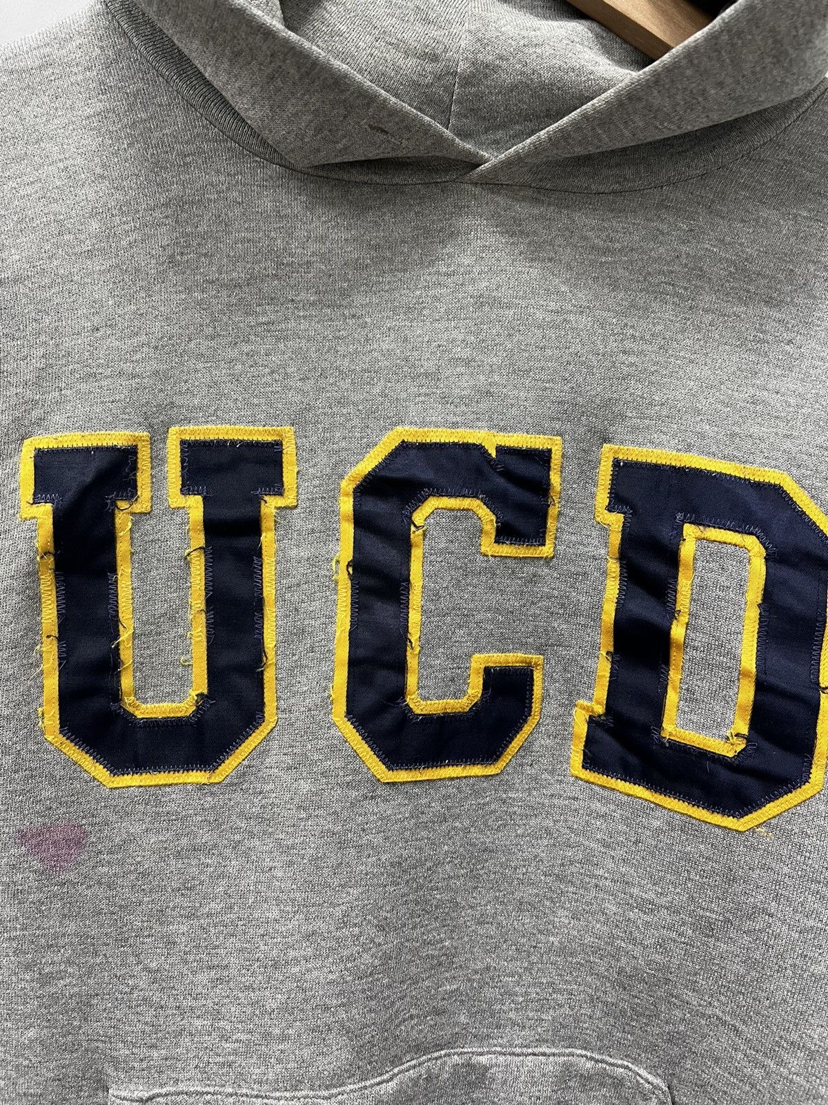 Ed Hardy × Vintage Vintage 80s UCD COLLAGE Russel Athletic Hoodie Size US S / EU 44-46 / 1 - 6 Thumbnail