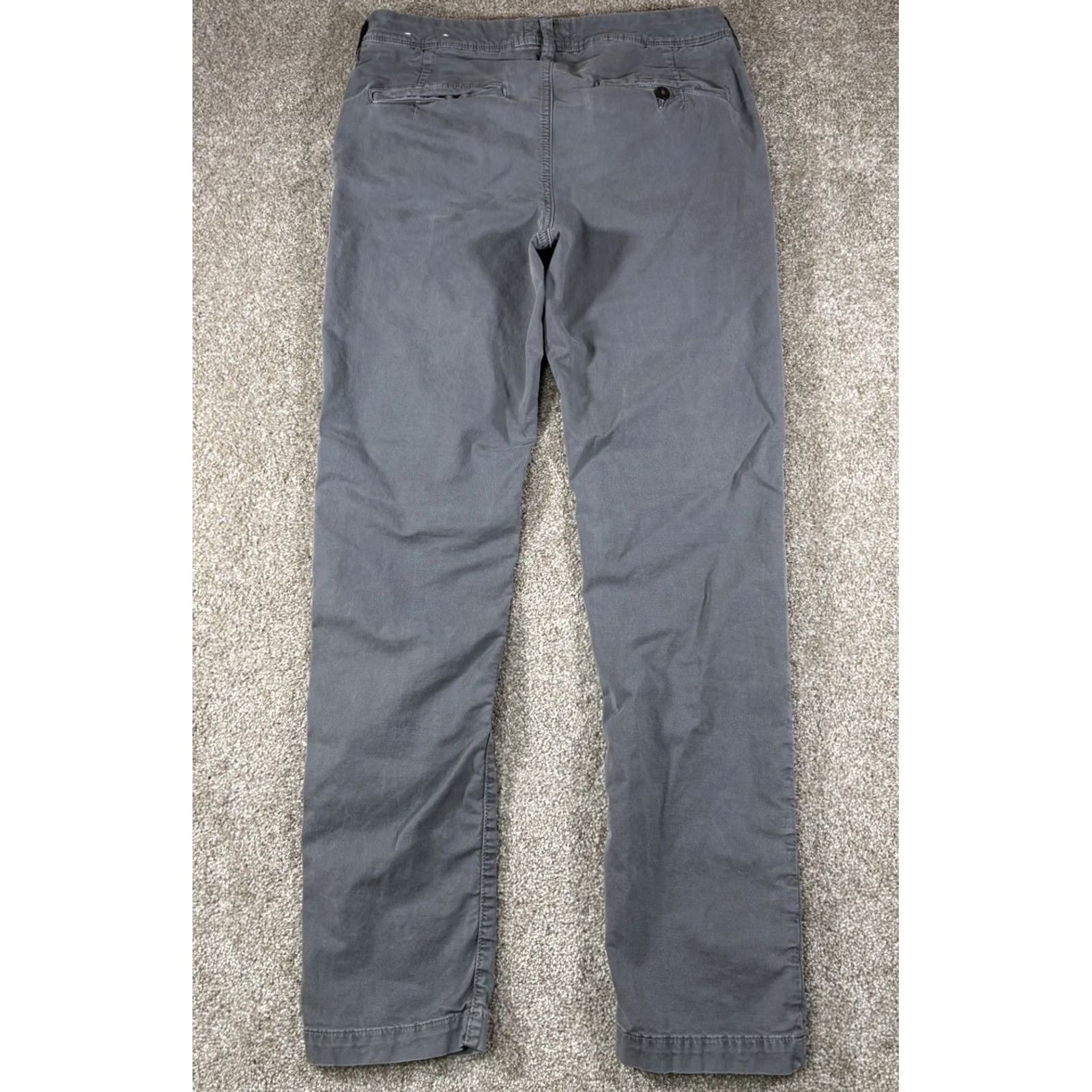 Vintage American Eagle Slim Fit Chino Pants Gray 30x30 30x32 Mens Regular Inseam 30 Cotton Spandex Extreme Flex Slim Harnessed Tag 30x32 Size US 30 / EU 46 - 6 Thumbnail