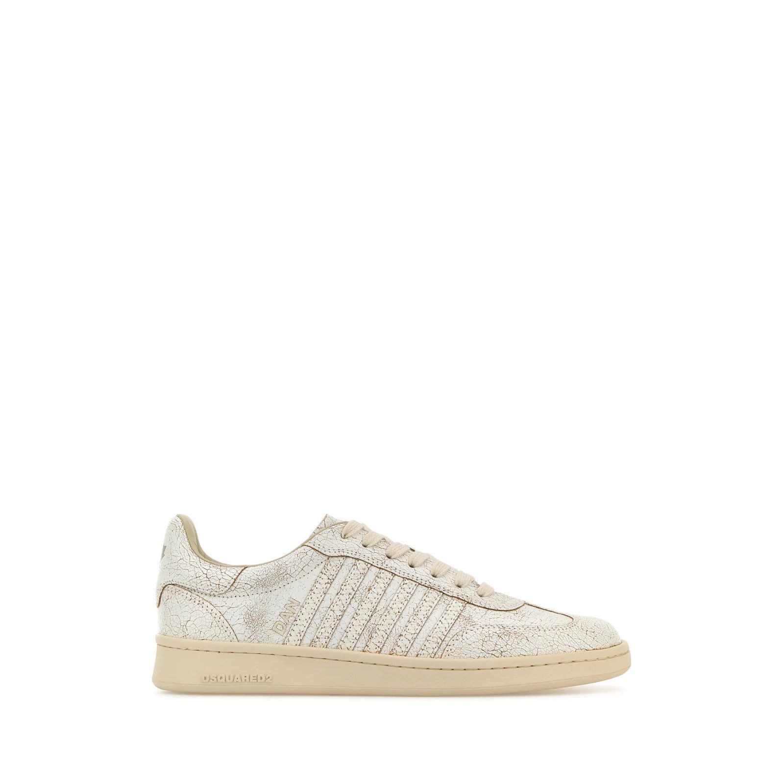 Dsquared2 DSQUARED2 Boxer White Leather Sneakers New And Authentic (Me Size US 12.5 / EU 45-46 - 1 Thumbnail