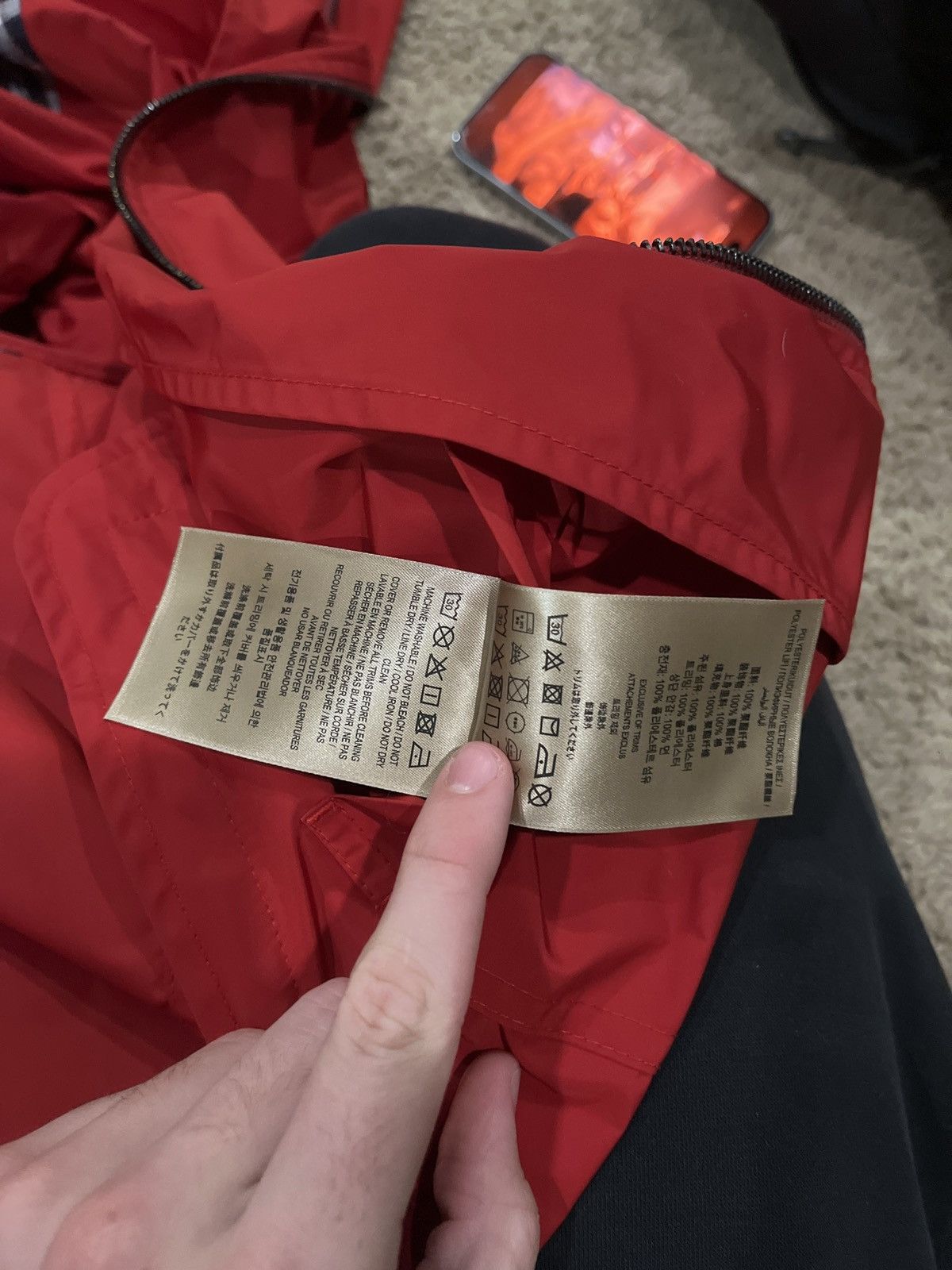 Burberry Red Burberry Jacket Size US M / EU 48-50 / 2 - 10 Thumbnail