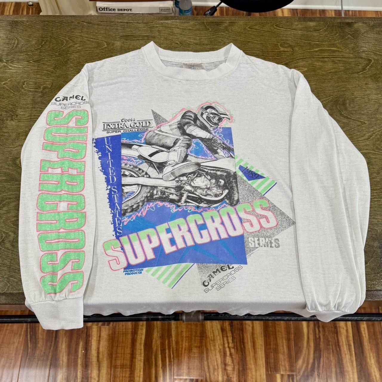 Camel × Vintage Vintage 1989 Supercross Camel Coors Light Moto Racing Tee Size US L / EU 52-54 / 3 - 1 Thumbnail