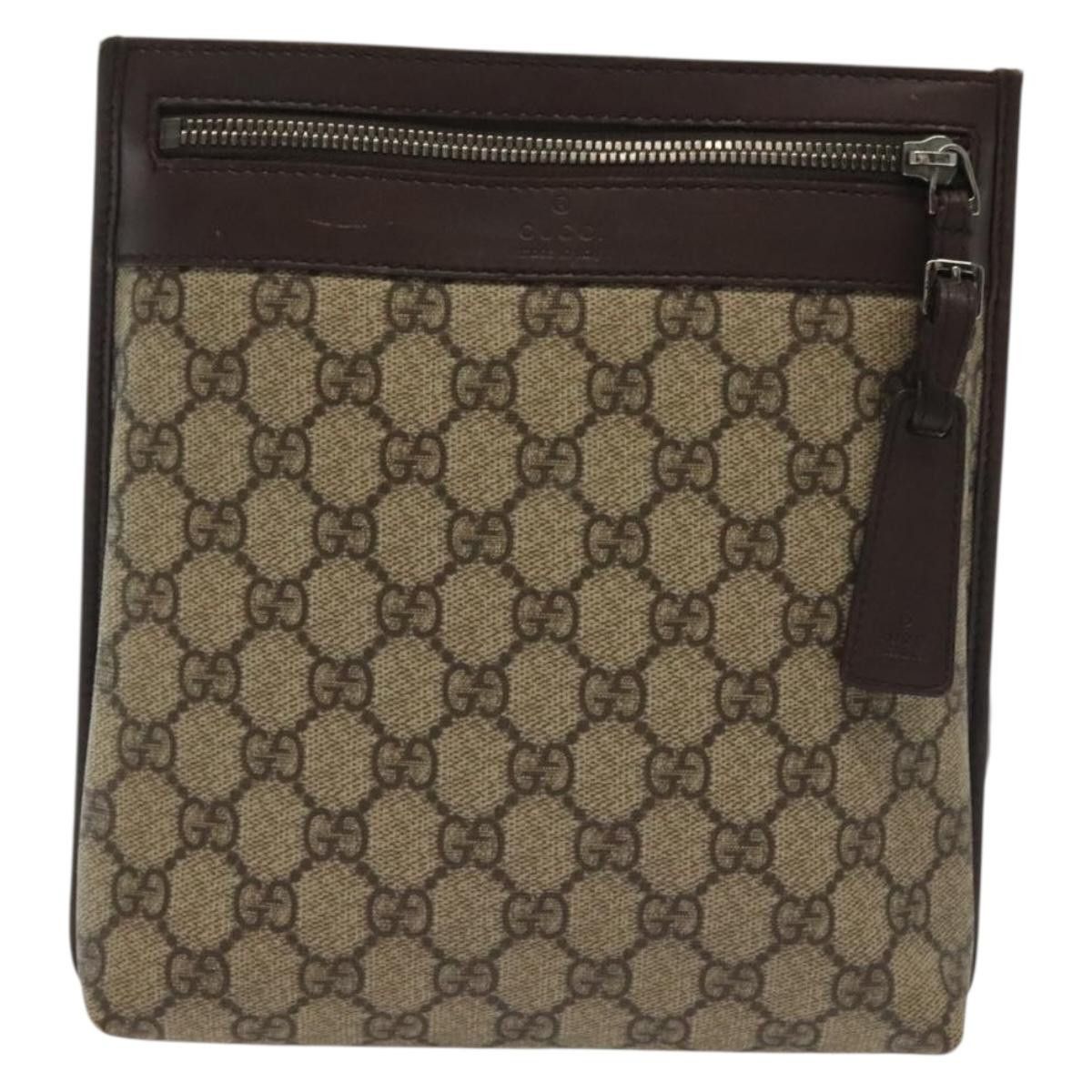 Gucci GUCCI GG Supreme Shoulder Bag Pvc Beige Silver Size ONE SIZE - 2 Thumbnail