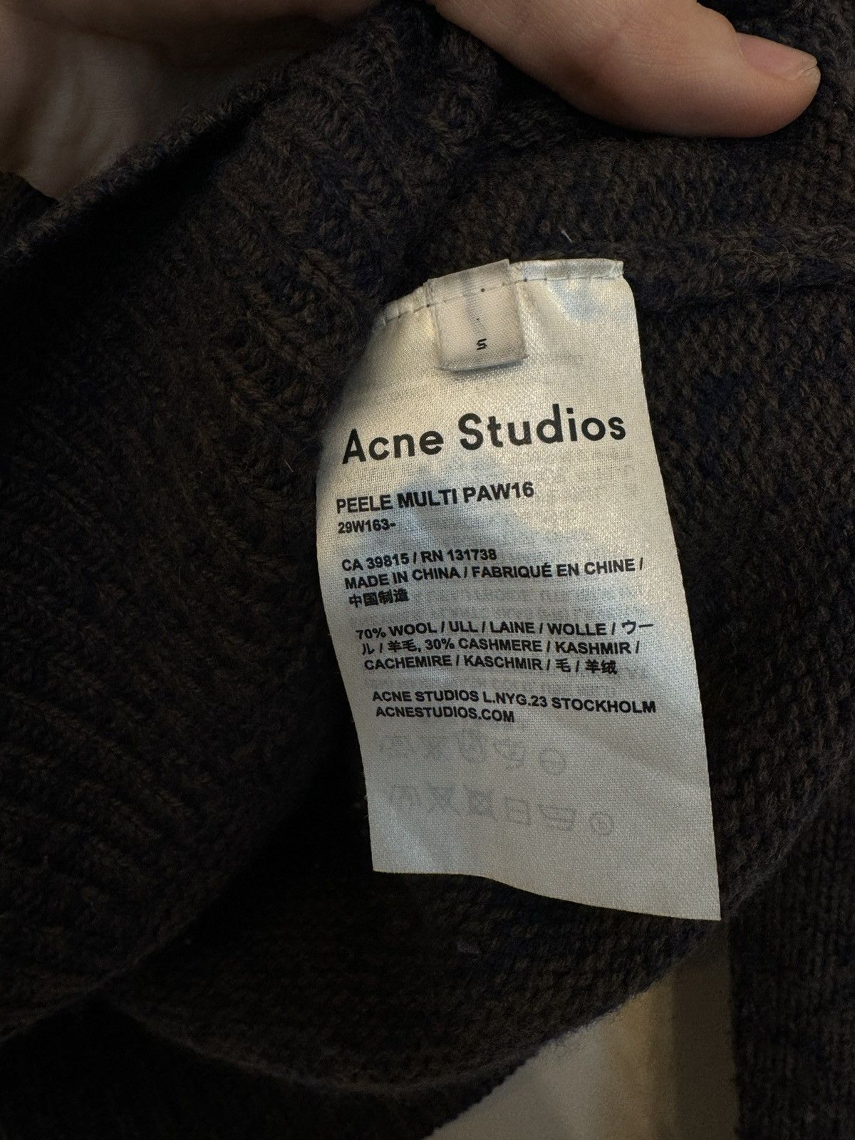 Acne Studios Acne Studios Peele Multi Paw16 sweater mohair wool kidmohair Size US S / EU 44-46 / 1 - 5 Thumbnail