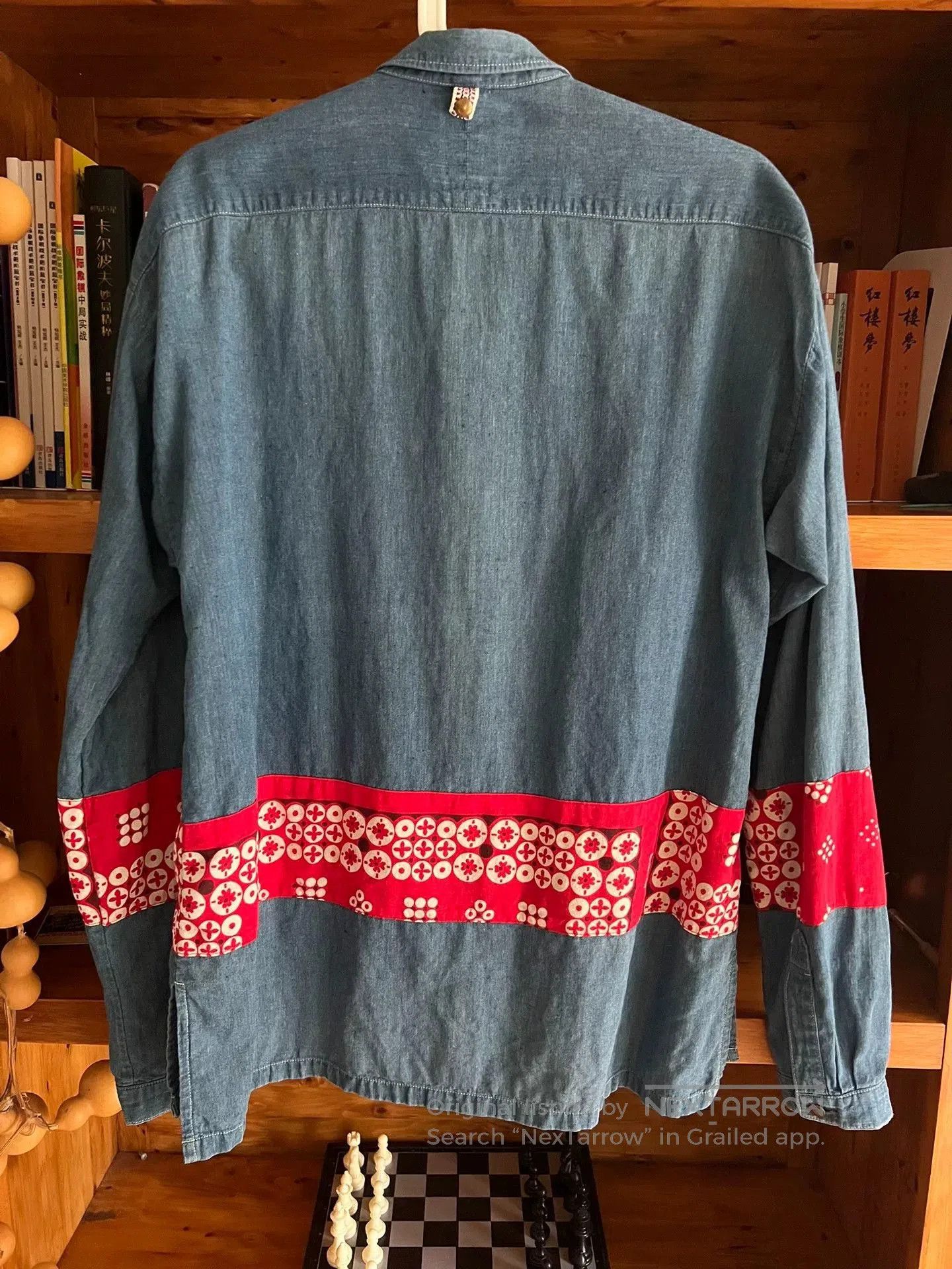 Visvim visvim kerchief border tunic indigo long sleeve. Size US M / EU 48-50 / 2 - 7 Thumbnail