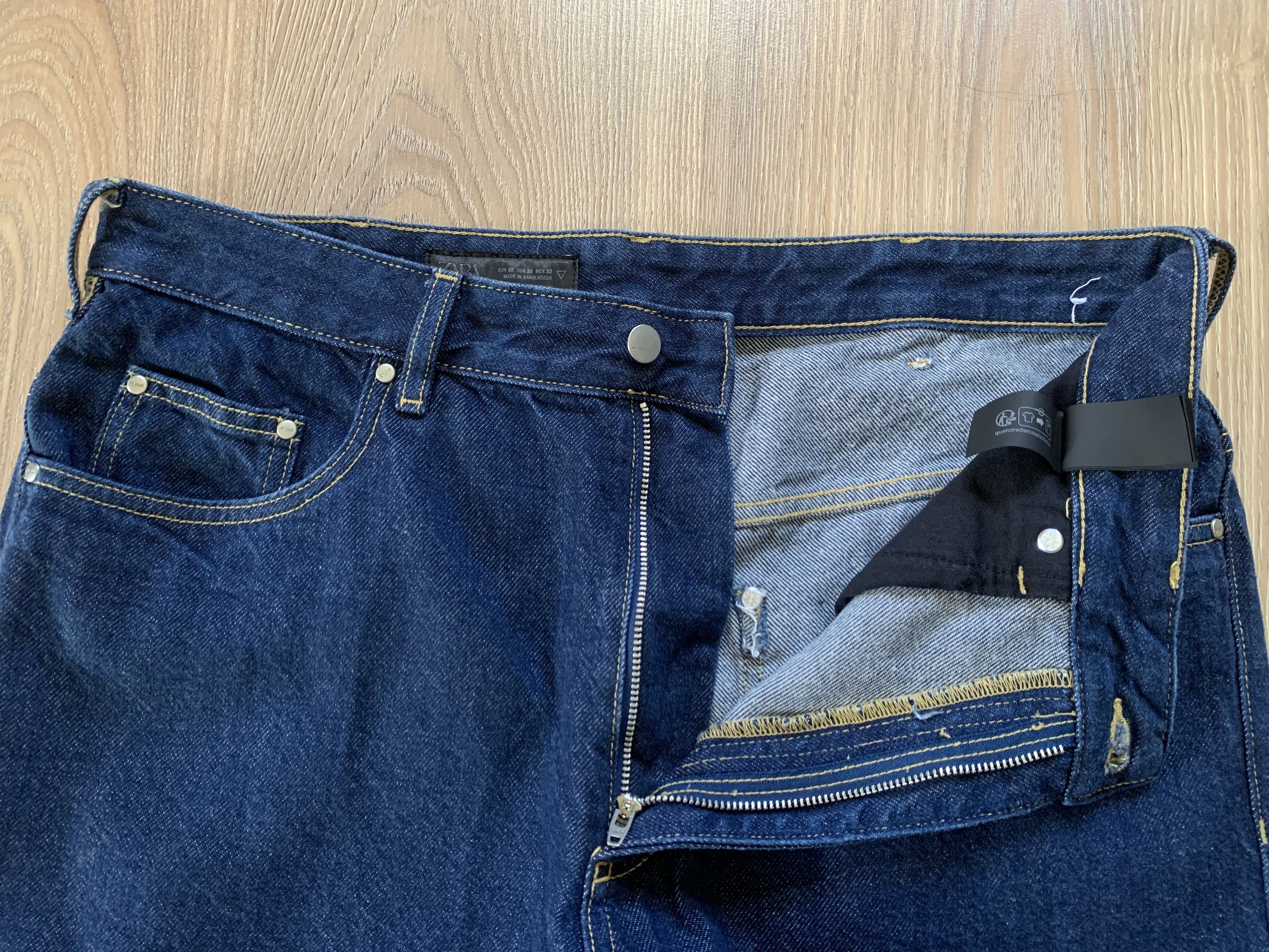 Zara Zara Mens Navy Blue Jeans Size US 32 / EU 48 - 5 Thumbnail