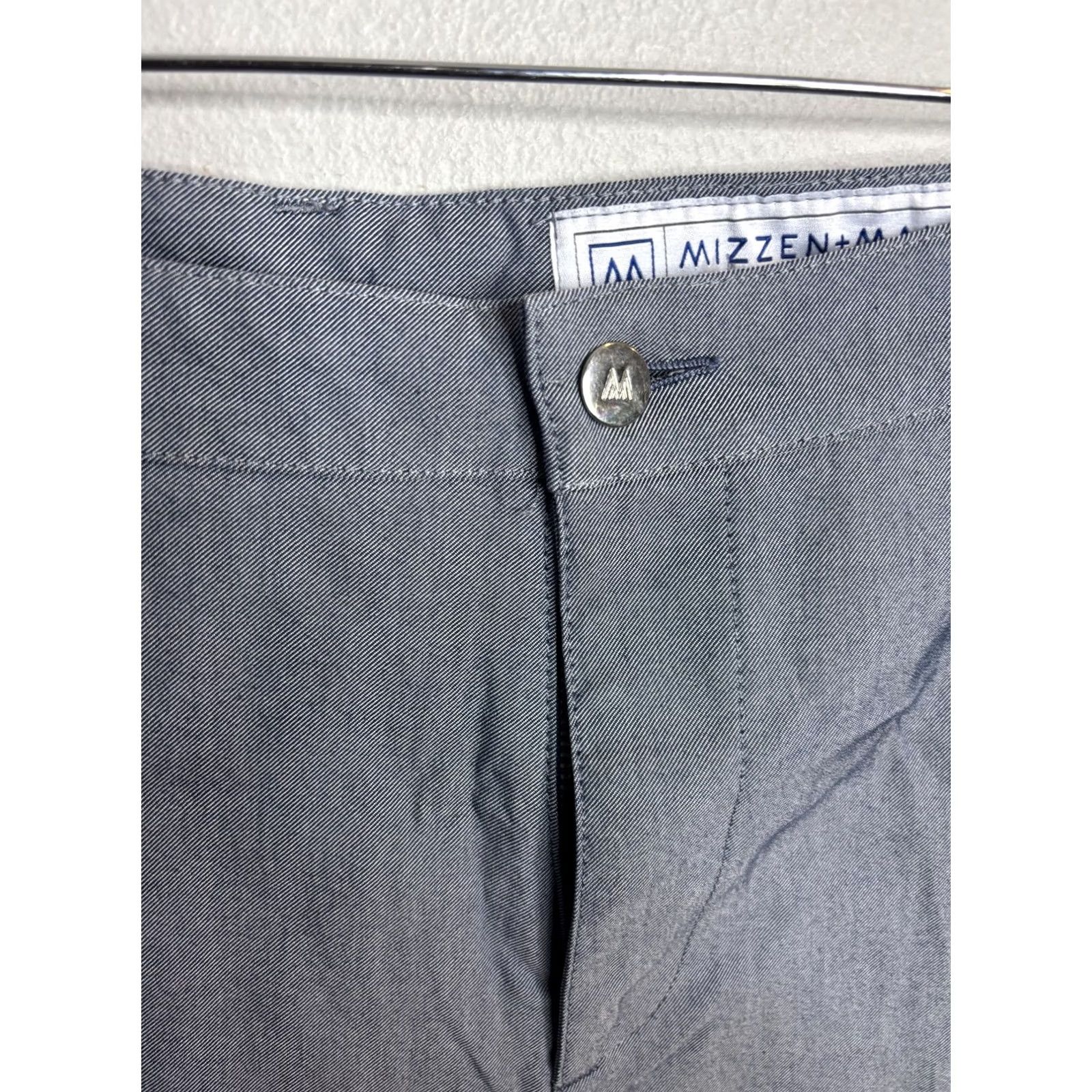 Mizzen+Main VINTAGE Mizzen+Main Pants Mens 32 Gray Performance Chino Dress Work Stretch Casual Tech Size US 32 / EU 48 - 3 Thumbnail