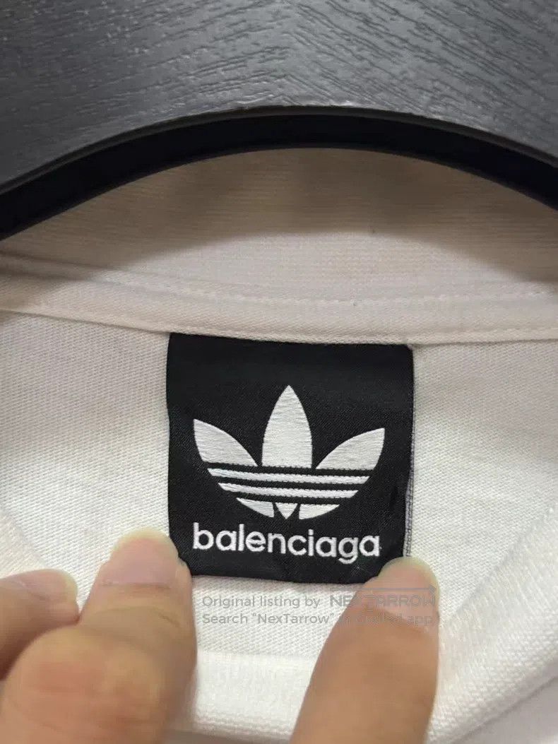 Balenciaga Balenciaga Embroidered Logo Short Sleeve T-shirt with Ribb Size US M / EU 48-50 / 2 - 3 Thumbnail