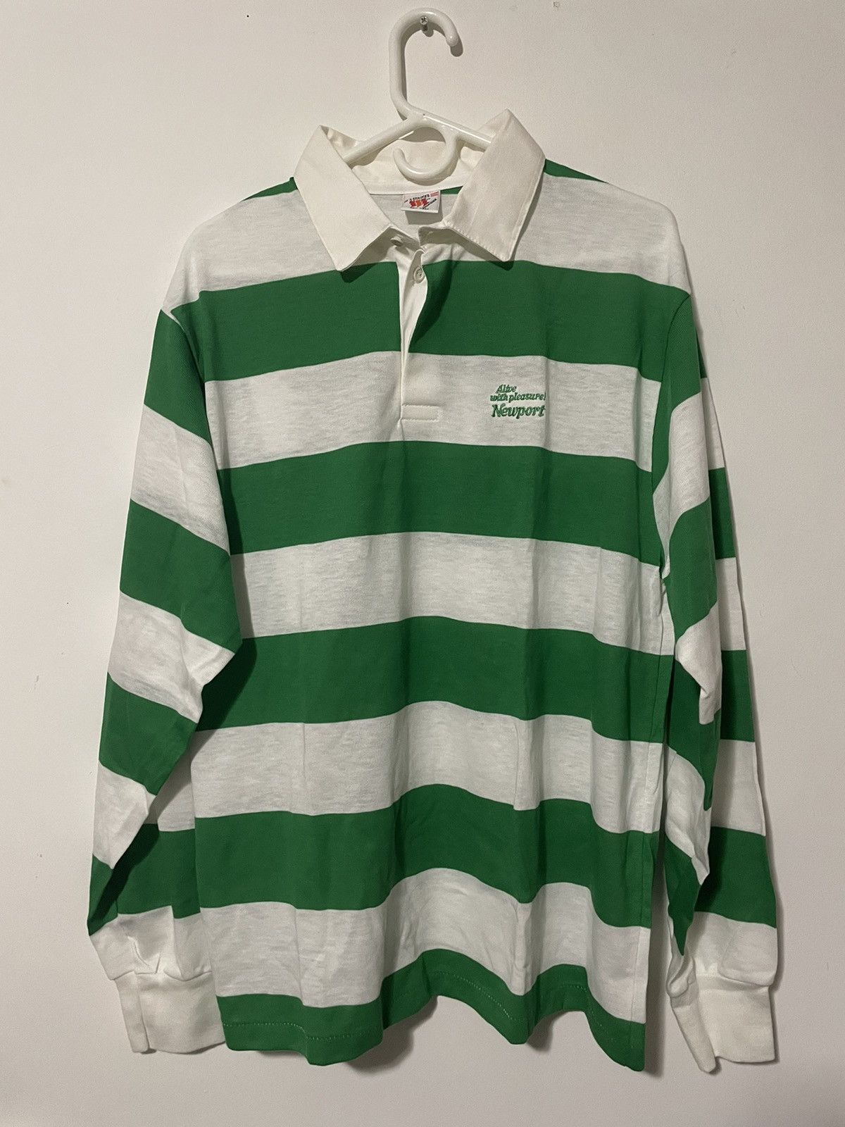 Vintage Vintage 90s Newport Long Sleeve Polo Rugby Shirt Grailed