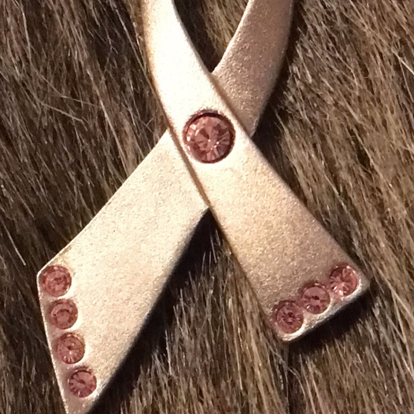 Jewelry Avon matte silver tone pink rhinestone tac pin Size ONE SIZE - 3 Thumbnail