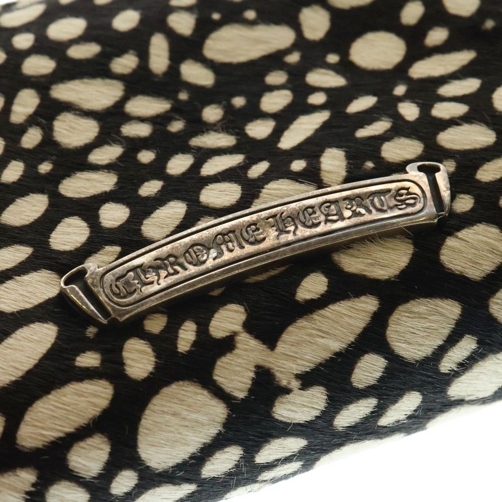 Chrome Hearts Leopard Haraco Long Wallet Beige