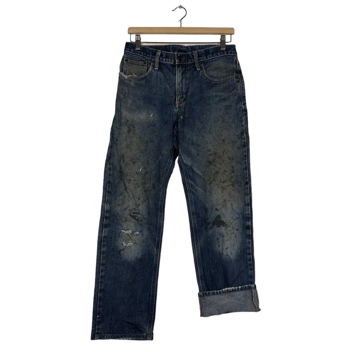 Edwin 🔥90’s EDWIN NO.43 DISTRESSED DENIM JEANS PUNK STYLE Size US 28 / EU 44 - 9 Thumbnail