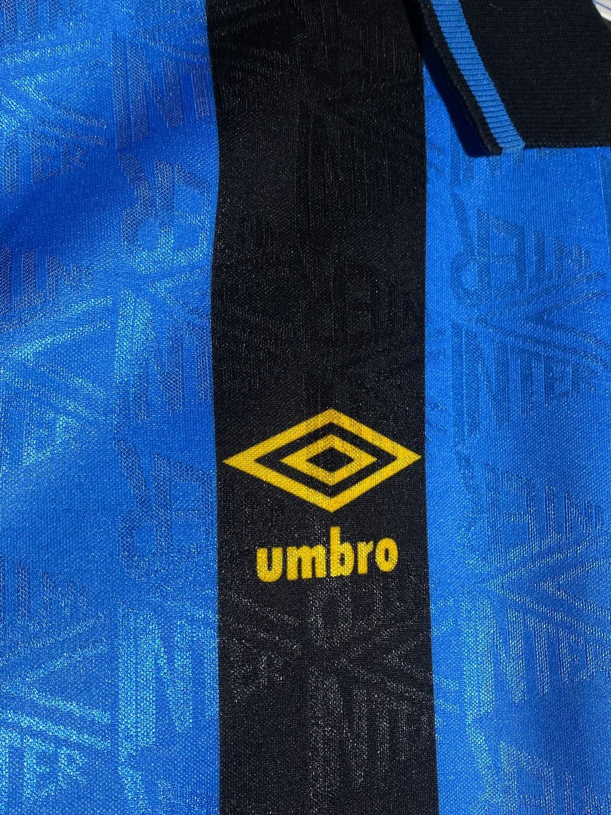Umbro 🔥 INTER MILAN 1991/92 UMBRO FITGAR JERSEY Y2K ZLATAN CORE Size US XL / EU 56 / 4 - 6 Thumbnail