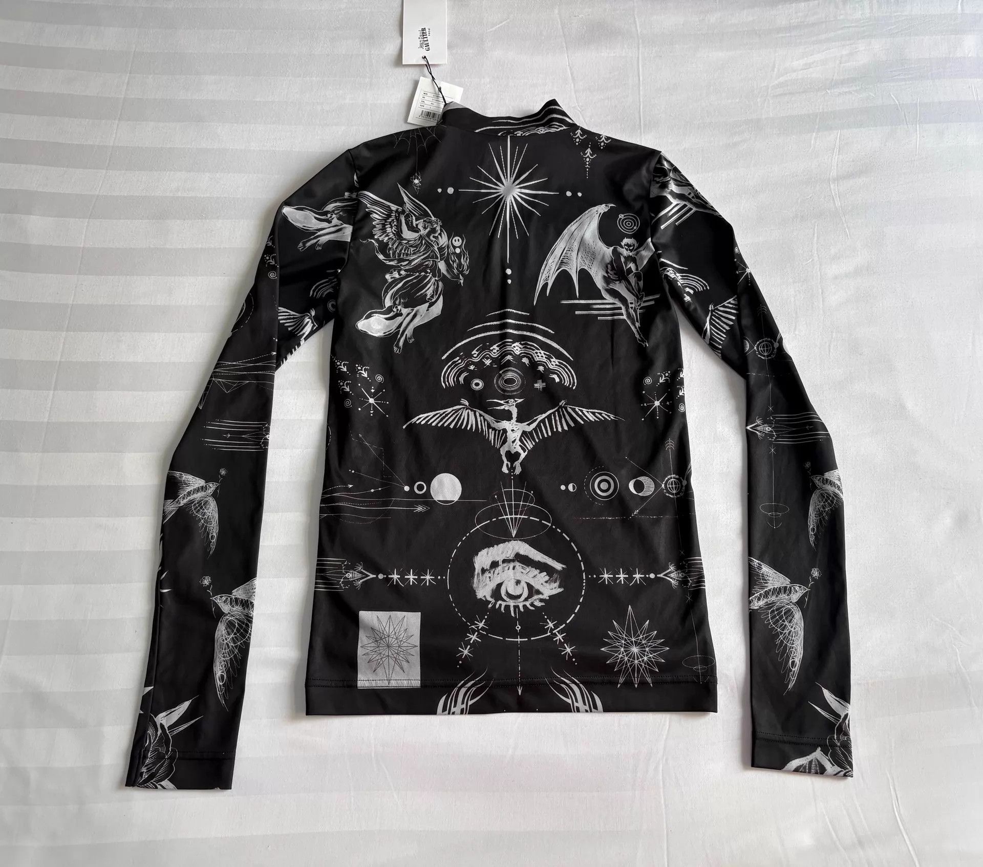 Jean Paul Gaultier Jean Paul Gaultier Sacai Tattoo Print Fitted Top 1 NWT Size S / US 4 / IT 40 - 2 Thumbnail