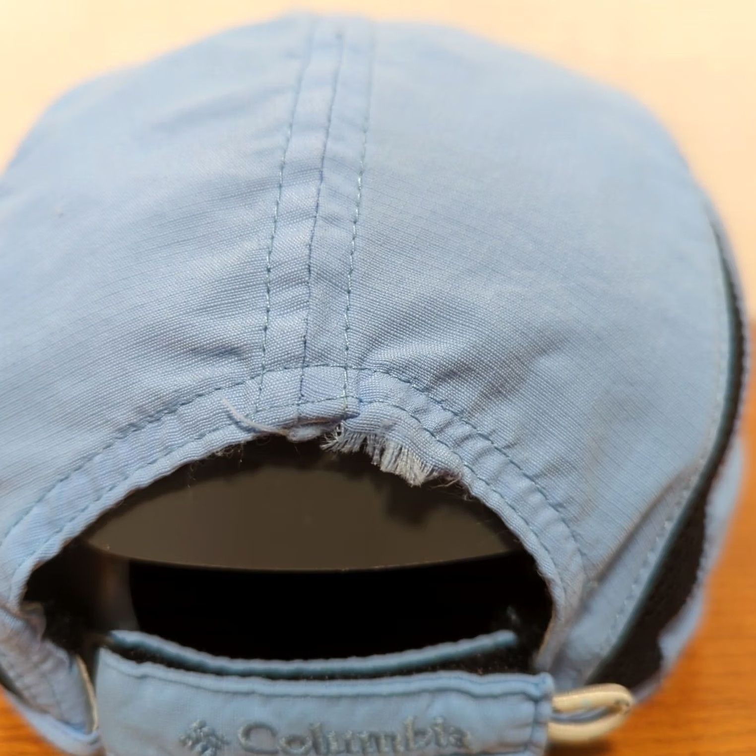 Vintage Columbia Hat Cap Strap Back Light Blue Athletic Lightweight Running Panel Men's Baseball Cap Size ONE SIZE - 6 Thumbnail