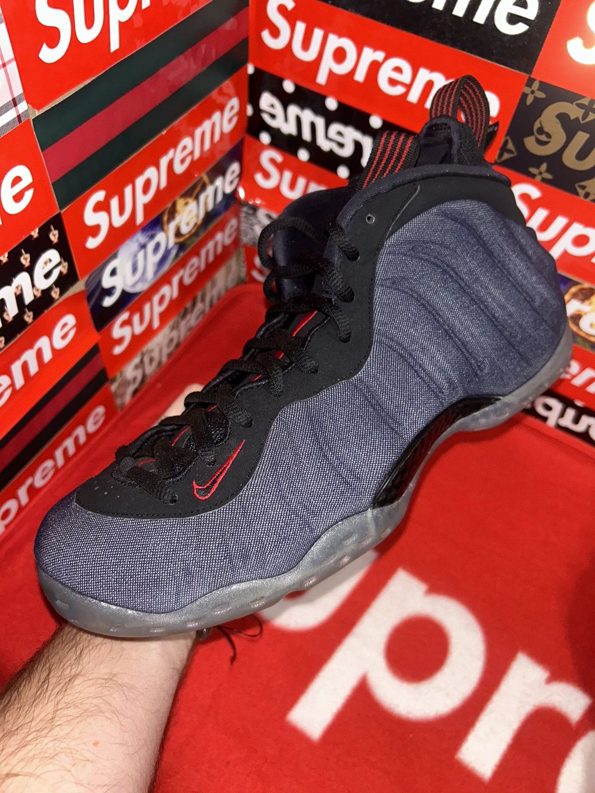 Nike Nike Air Foamposite One Denim 2018 314996-404 size 11.5 Size US 11.5 / EU 44-45 - 9 Thumbnail