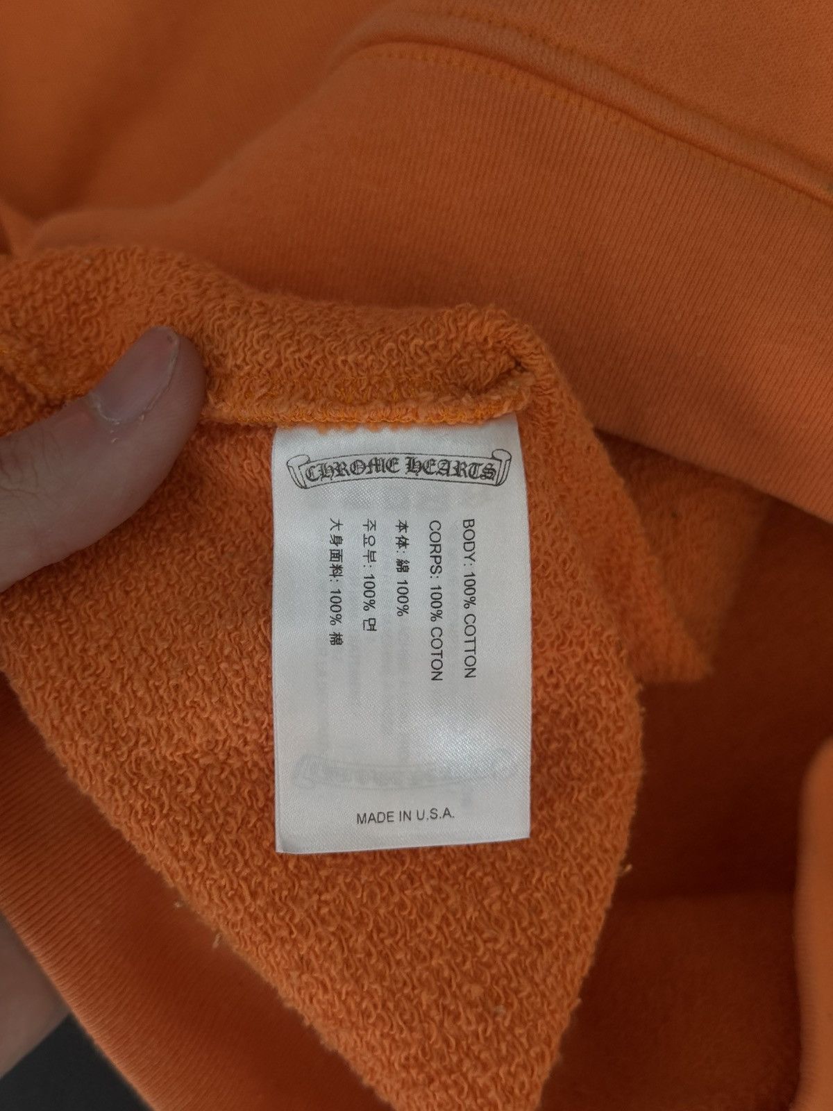 Chrome Hearts × Matty Boy Chrome Hearts Orange “LINK” Matty Boy Hoodie Size L Size US L / EU 52-54 / 3 - 15 Thumbnail
