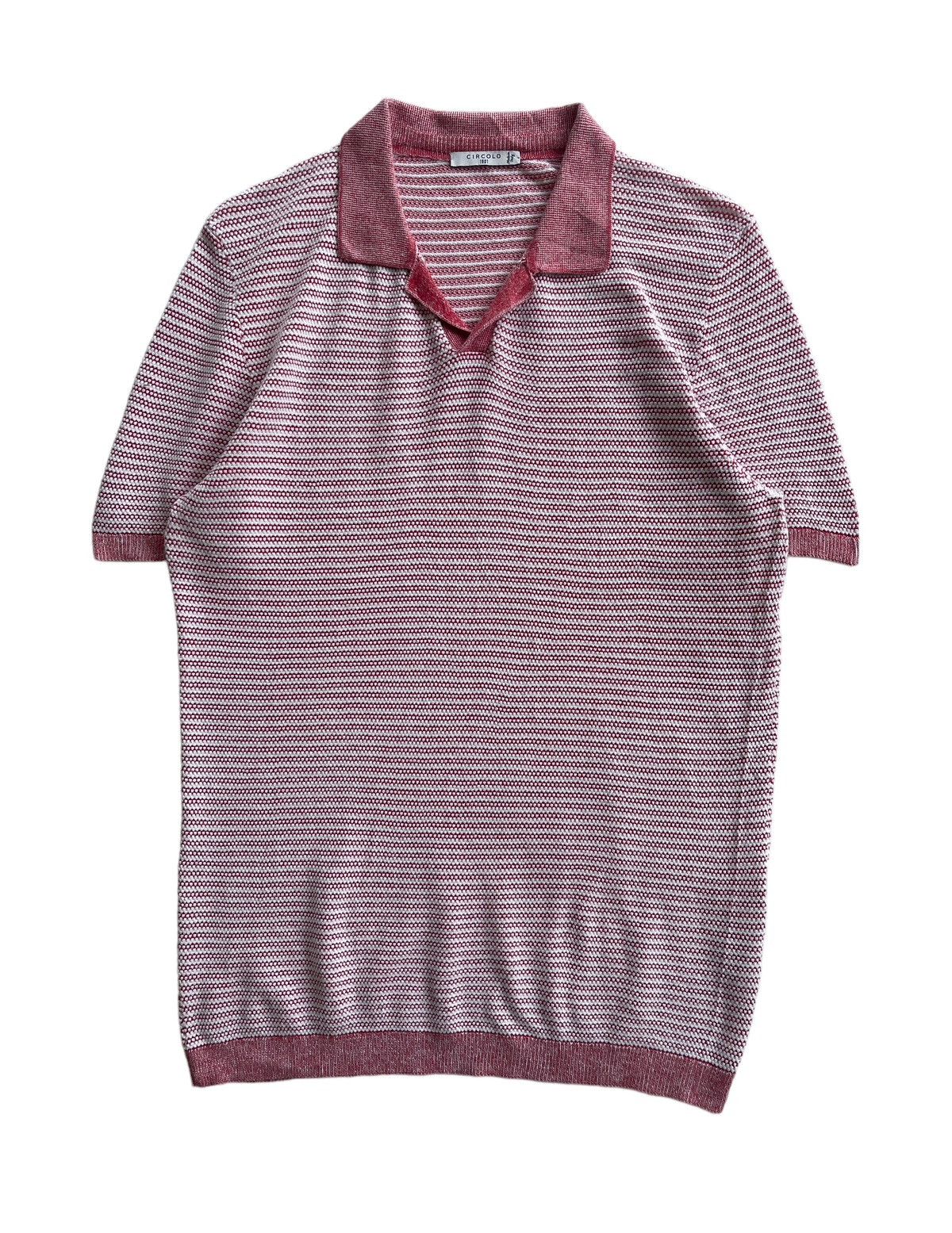image of Circolo 1901 Jumper Polos Shirt in Peach Red, Women's (Size Large)