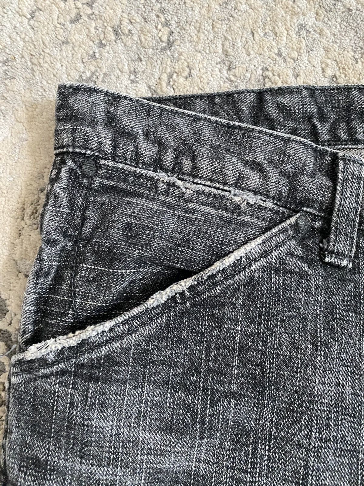 Number (N)ine AW04 Patchwork Bootcut Denim Size US 32 / EU 48 - 8 Thumbnail