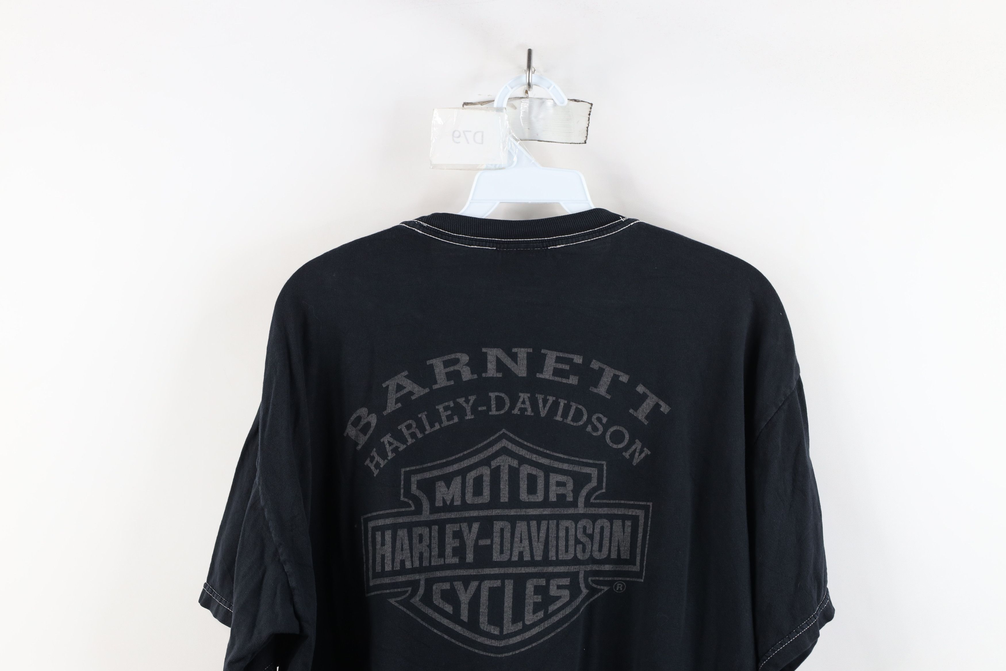 Harley Davidson × Vintage Vintage Y2K Harley Davidson Big Logo T-Shirt Black Size US L / EU 52-54 / 3 - 14 Thumbnail