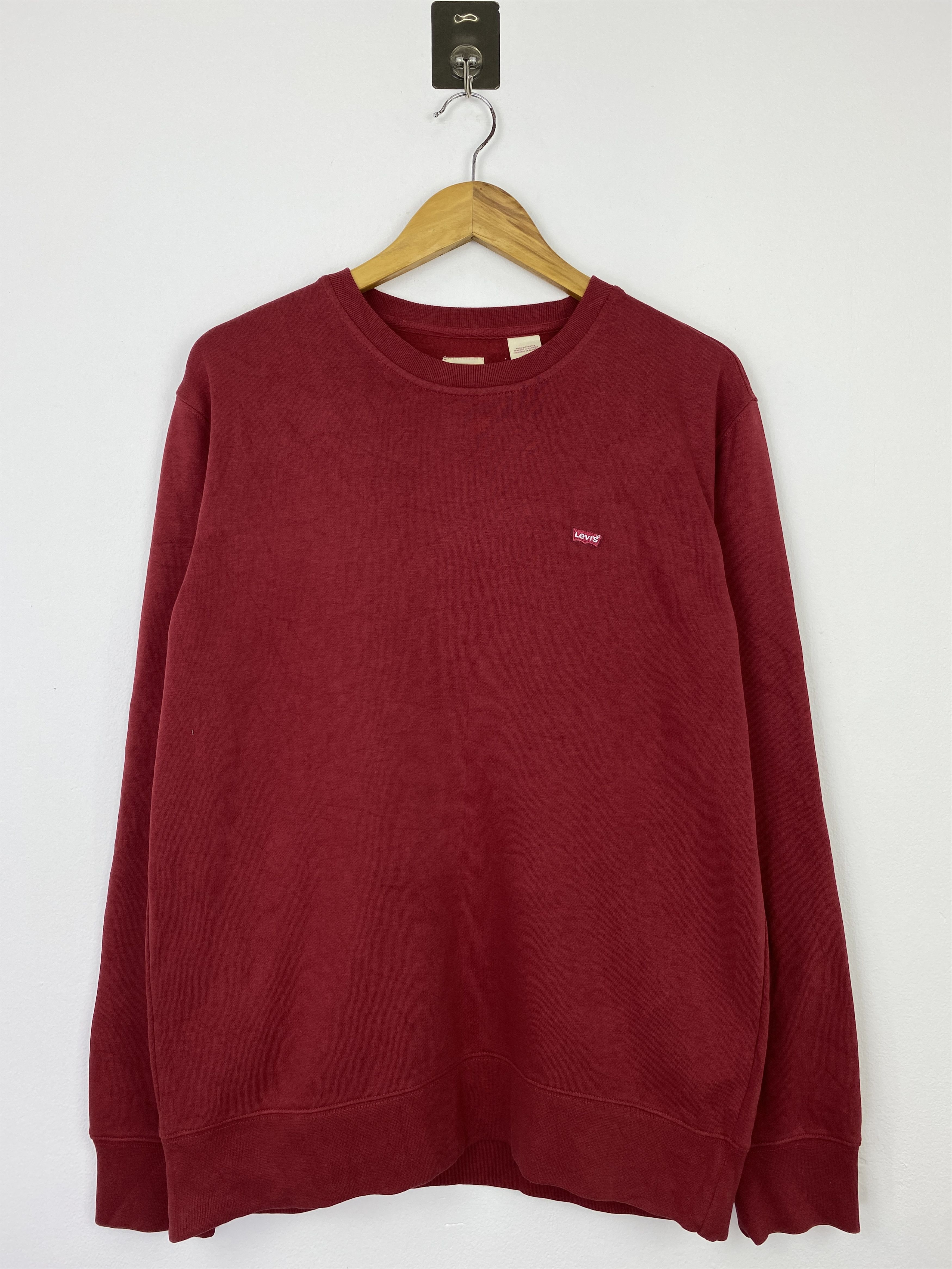 Levi's Levi's Classic Red Batwing Mini Logo Crewneck M BP0034 Size US M / EU 48-50 / 2 - 1 Thumbnail
