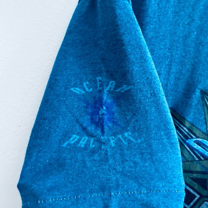 Ocean Pacific Vintage 90s Ocean Pacific blue graphic tee Size US M / EU 48-50 / 2 - 8 Thumbnail