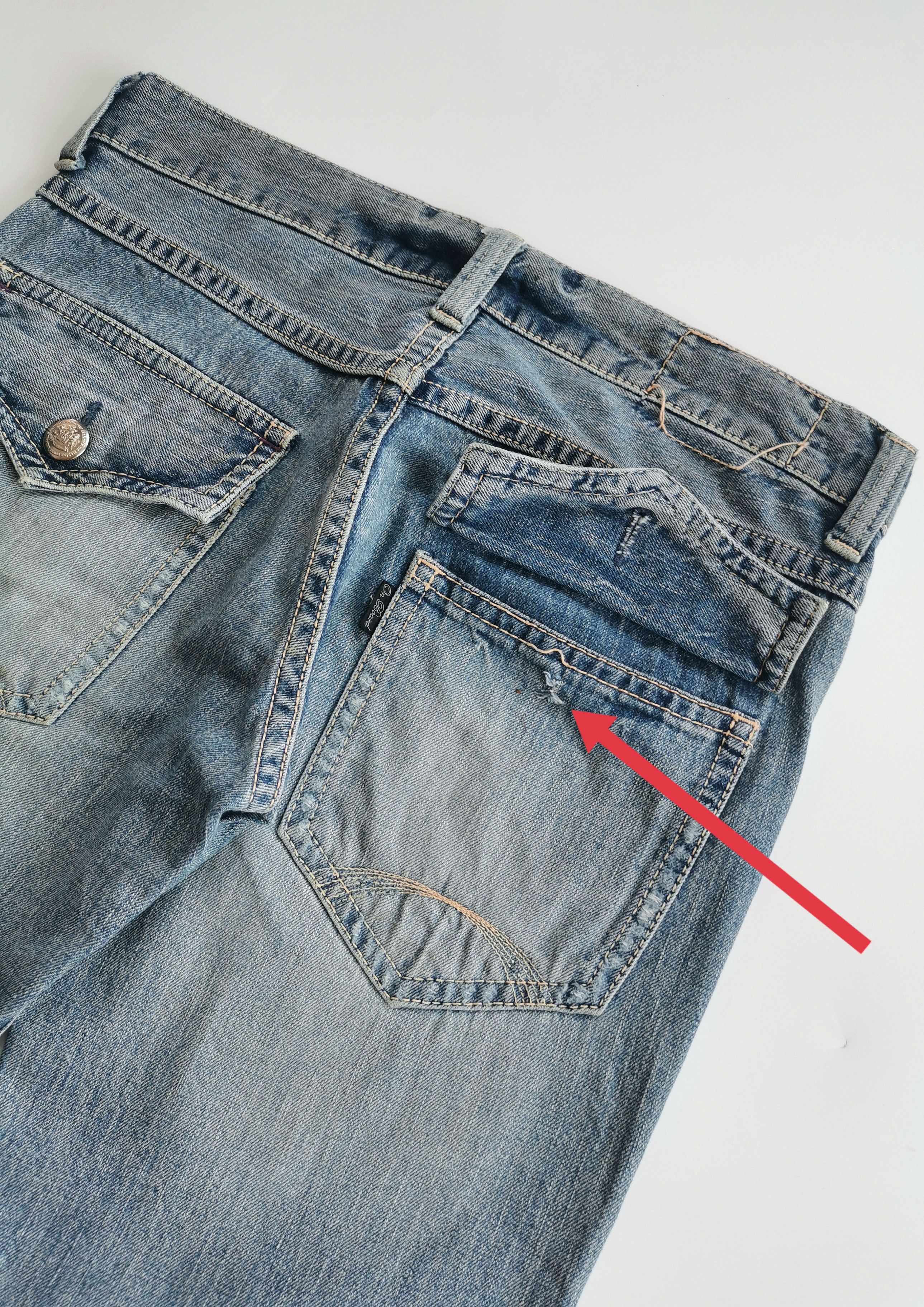 Tornado Mart Flare Jeans On Board Rusty Clawmark Boot Cut Denim Size US 34 / EU 50 - 12 Thumbnail