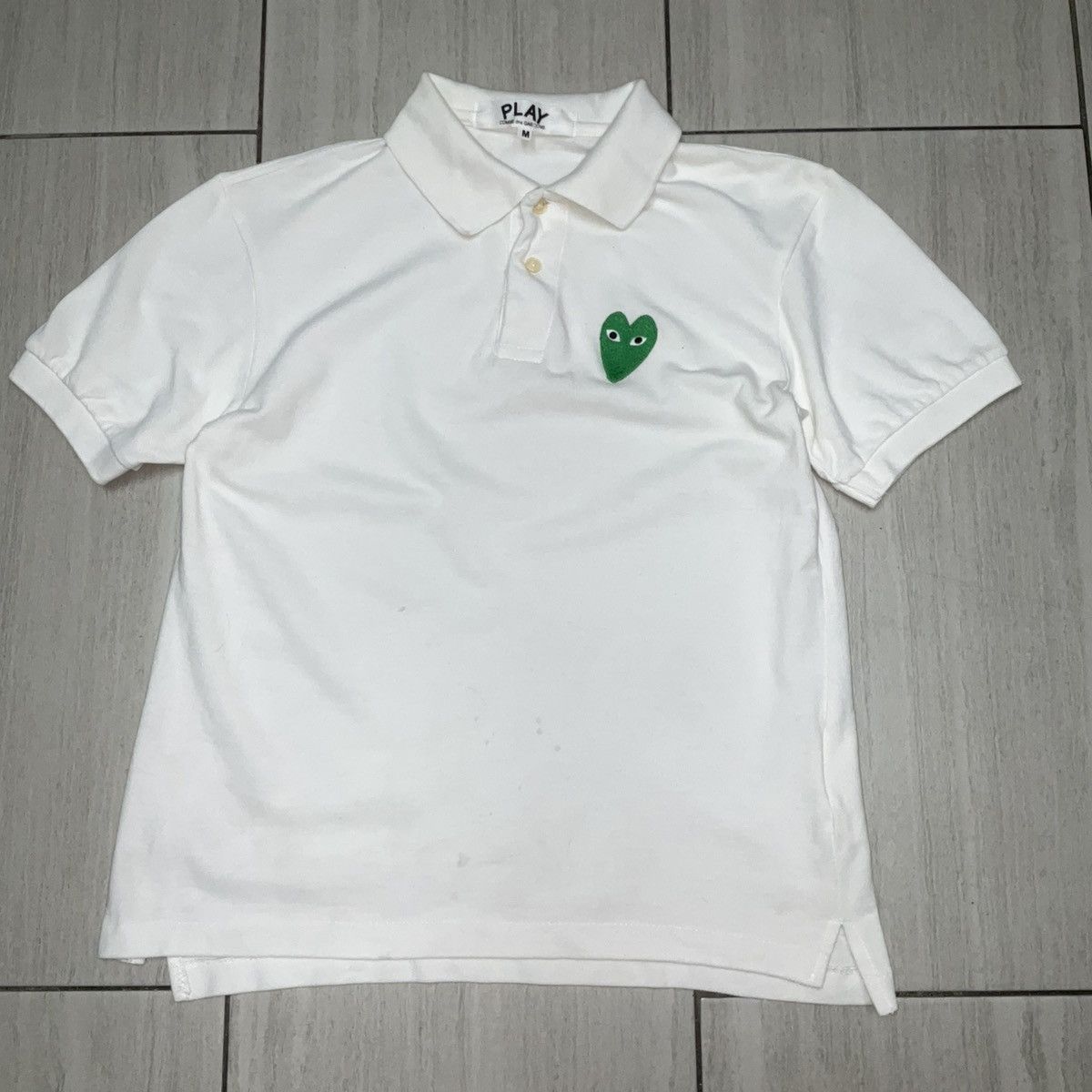Comme des Garcons PLAY CDG PLAY 2009 Green Heart Polo Size US M / EU 48-50 / 2 - 1 Thumbnail