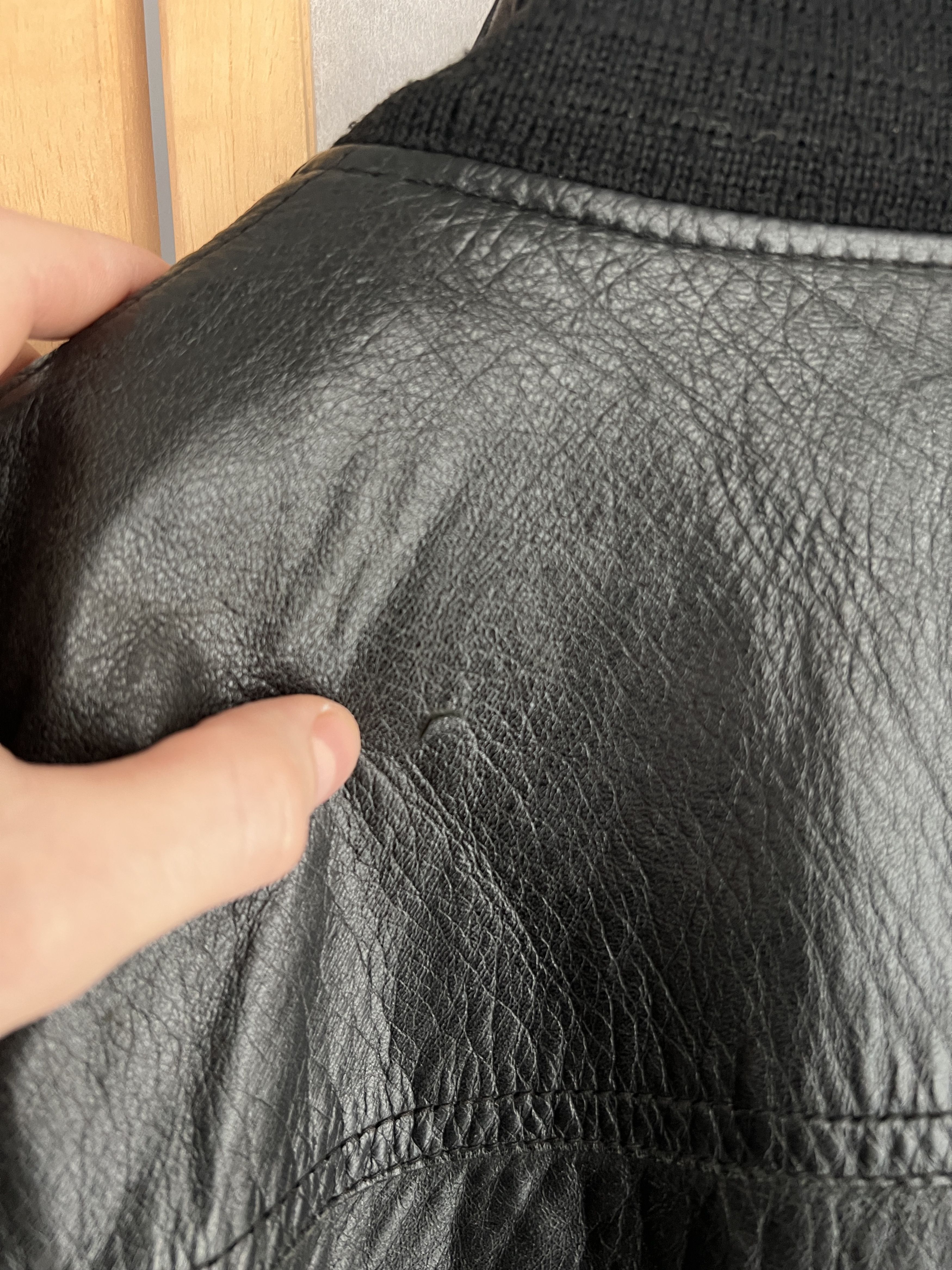 If Six Was Nine Vintage 2000s leather bomber jacket baggy boxy y2k japanese Size US L / EU 52-54 / 3 - 20 Thumbnail