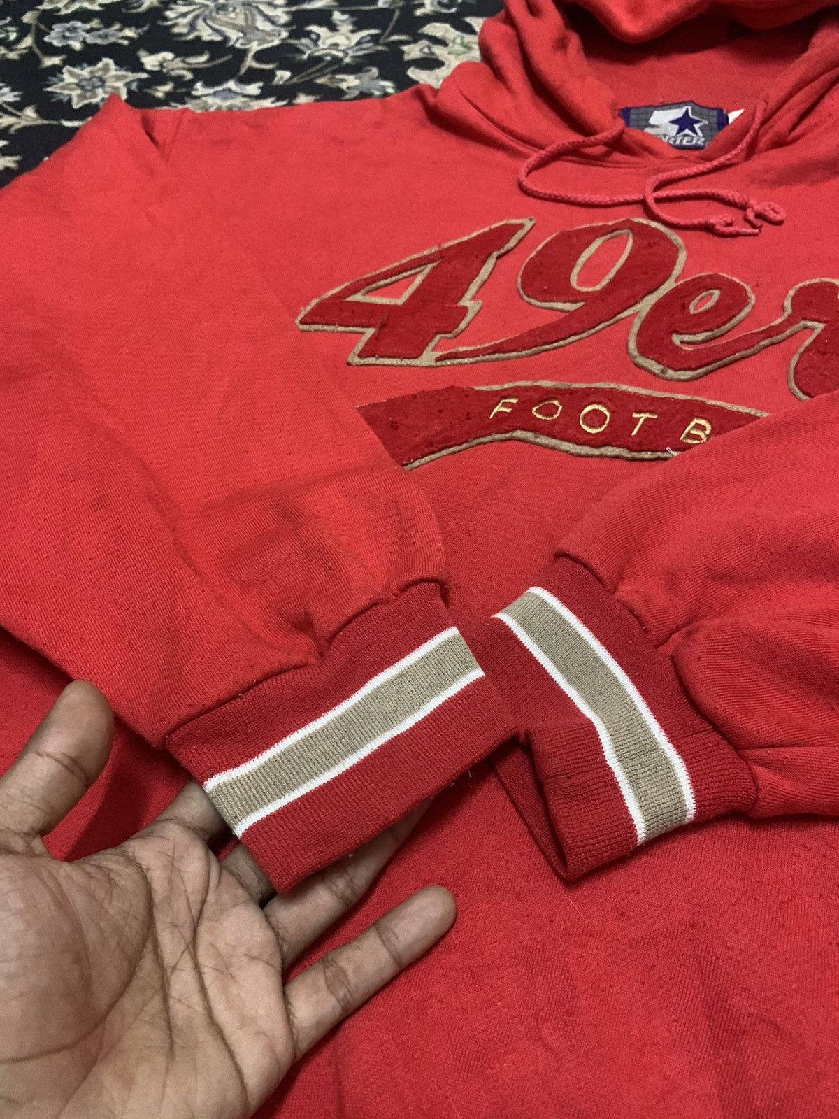 NFL 90s STARTER X SAN FRANCISCO 49ERS HOODIE Size US L / EU 52-54 / 3 - 7 Thumbnail