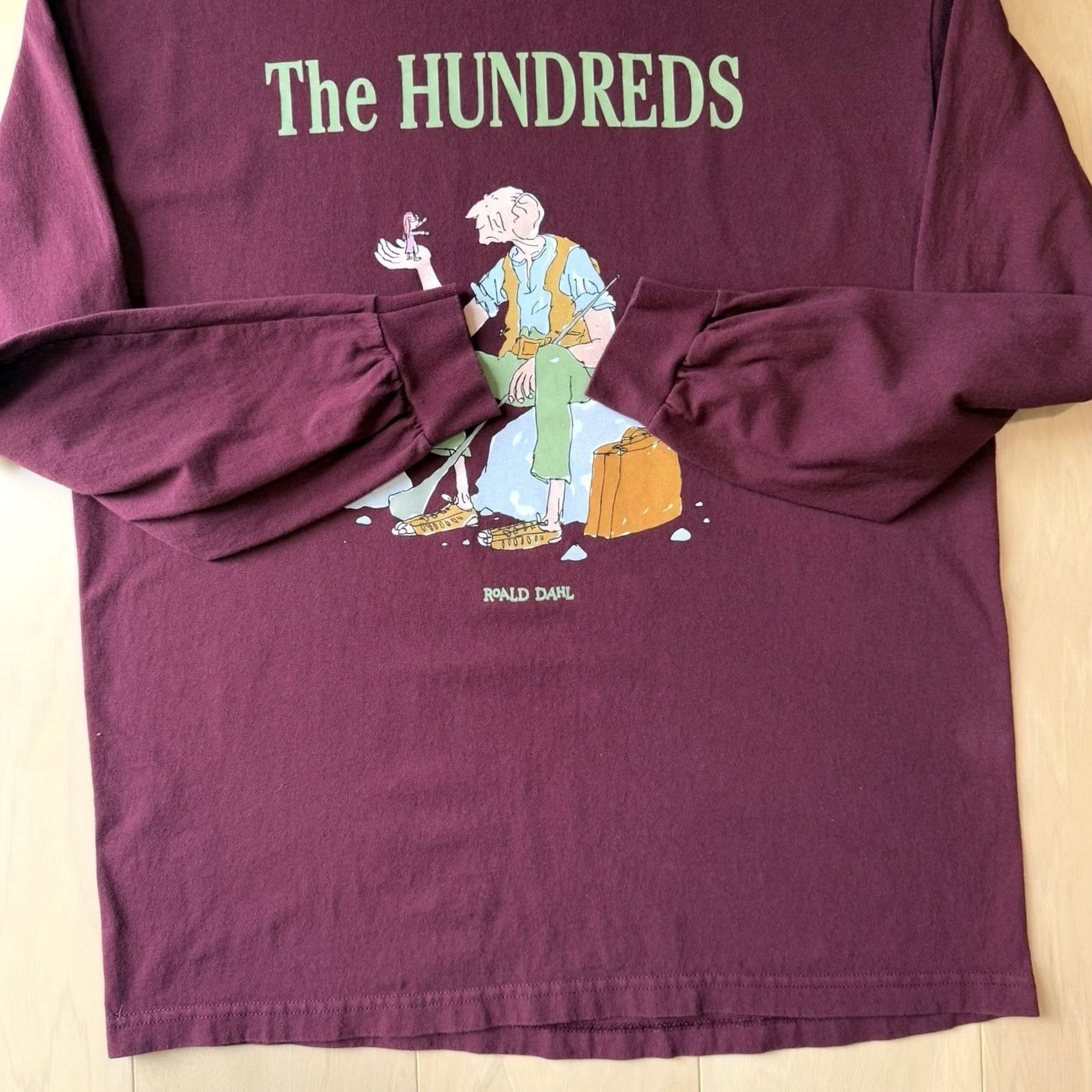 The Hundreds The Hundreds Roald Dahl Shirt XL Long Sleeve Maroon BFG Archive Streetwear Mens XL Red Size US XL / EU 56 / 4 - 4 Thumbnail