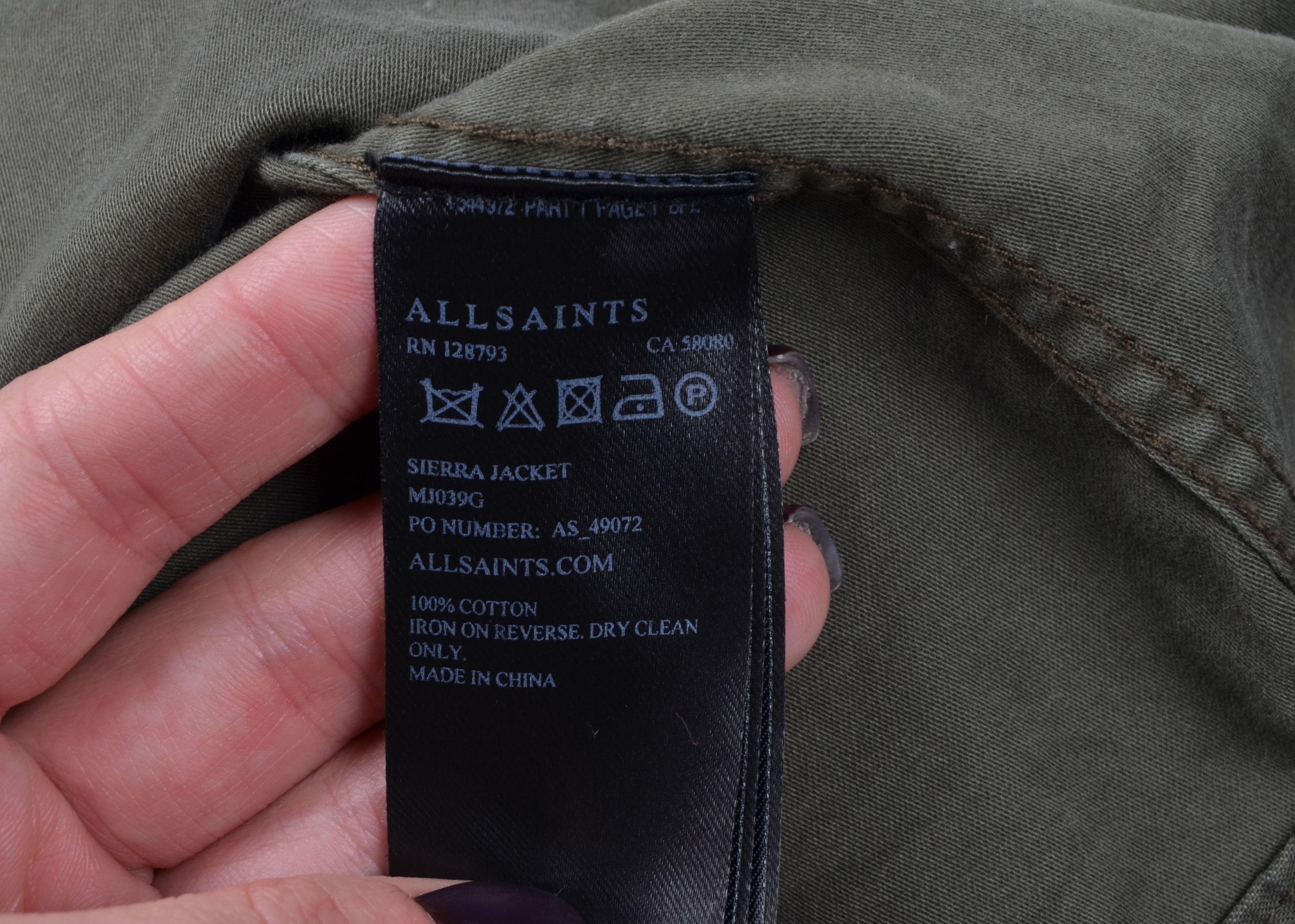 Allsaints Allsaints Khaki Long Sleeve Overshirt Sierra Jacket Size US M / EU 48-50 / 2 - 7 Thumbnail