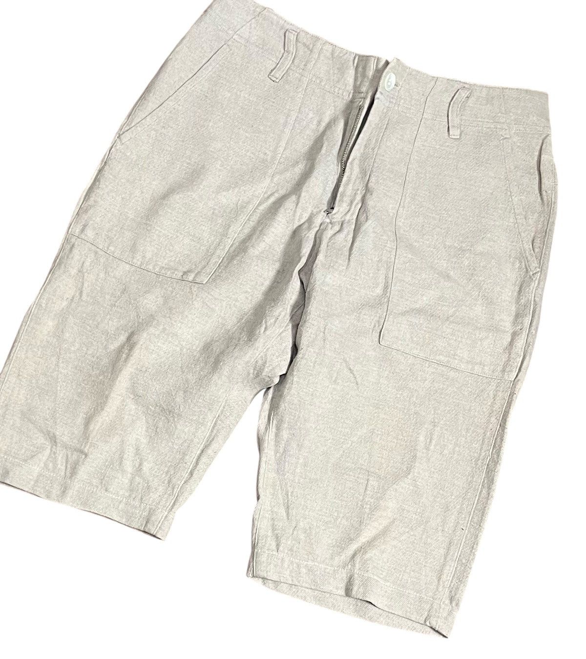 Issey Miyake Vintage issey miyake plantation textured broken white shorts Size US 28 / EU 44 - 2 Thumbnail