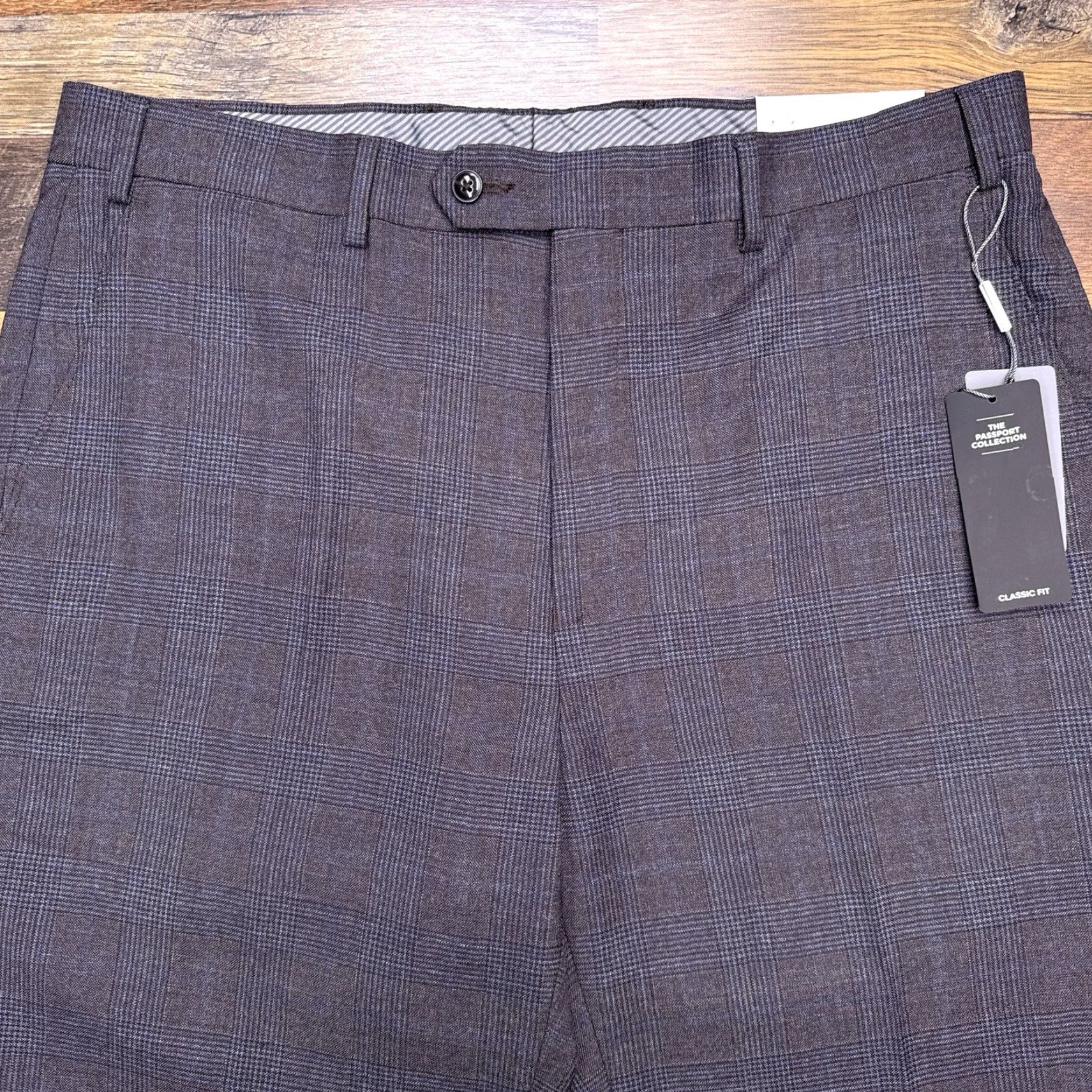 Michael Kors Michael Kors Pants Mens 36x32 Malone Plaid Wool New Formal Dress Pants Gray Straight Leg Classic City Size US 36 / EU 52 - 4 Thumbnail