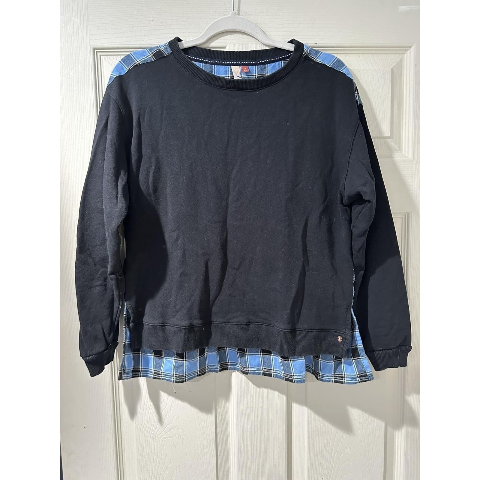 & Other Stories Anthropologie Pilcro Black/Blue Sweatshirt Size M A003304 Size M / US 6-8 / IT 42-44 - 2 Thumbnail