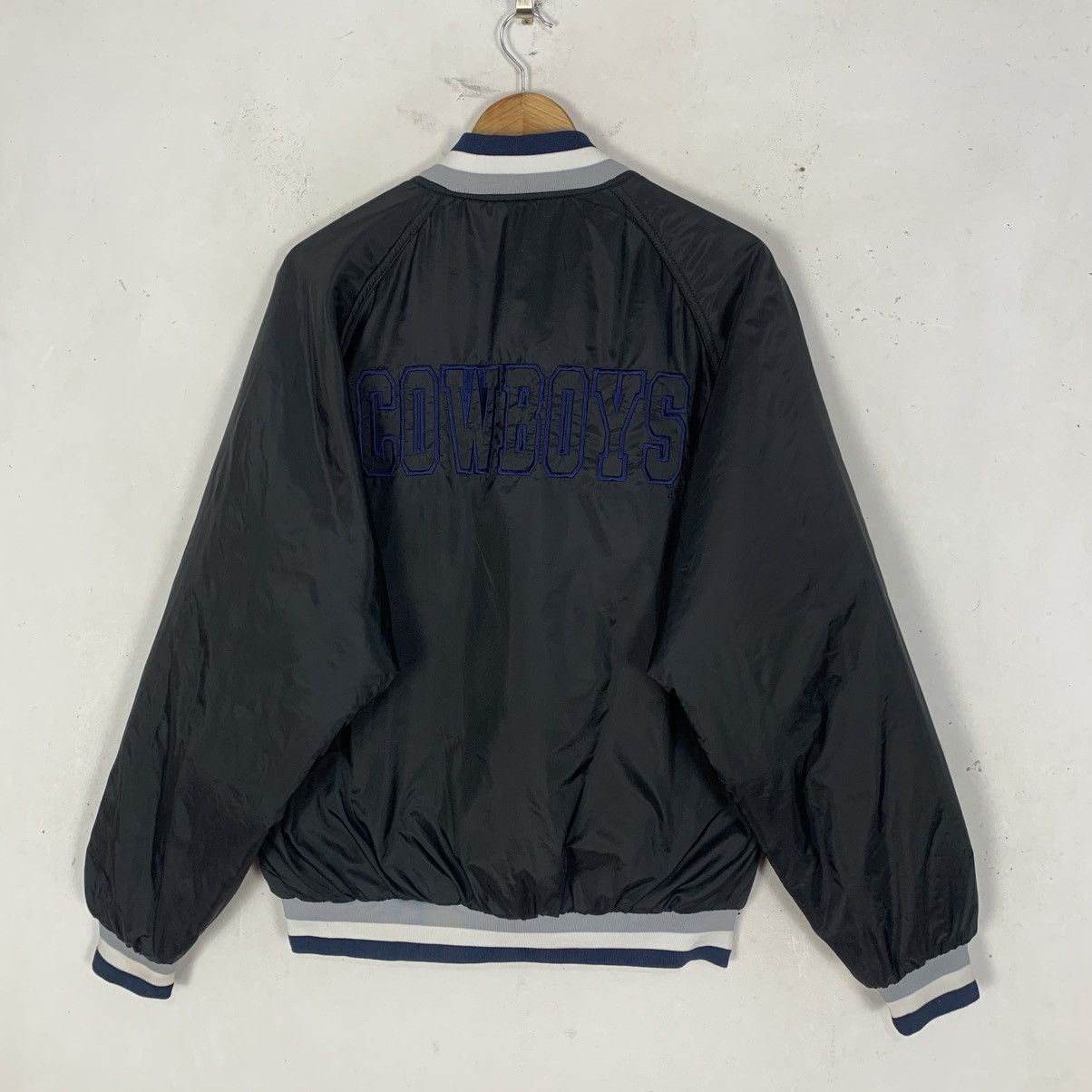 Jerzees vintage Jerzees Dallas Cowboys NFL reversible bomber jacket Size US L / EU 52-54 / 3 - 17 Thumbnail