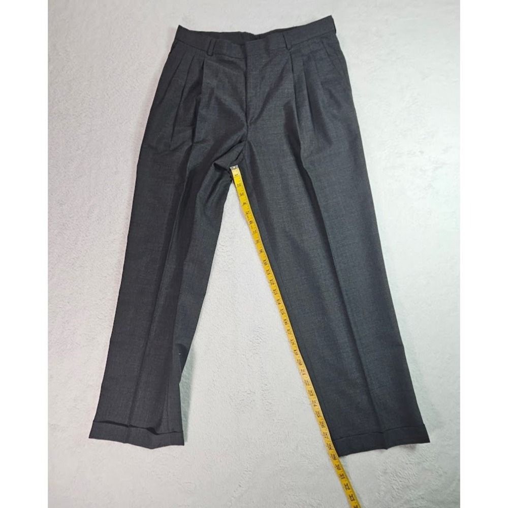 City Streets City Streets Mens Charcoal Grey Double Breasted Pleated Size 46R - 11 Thumbnail