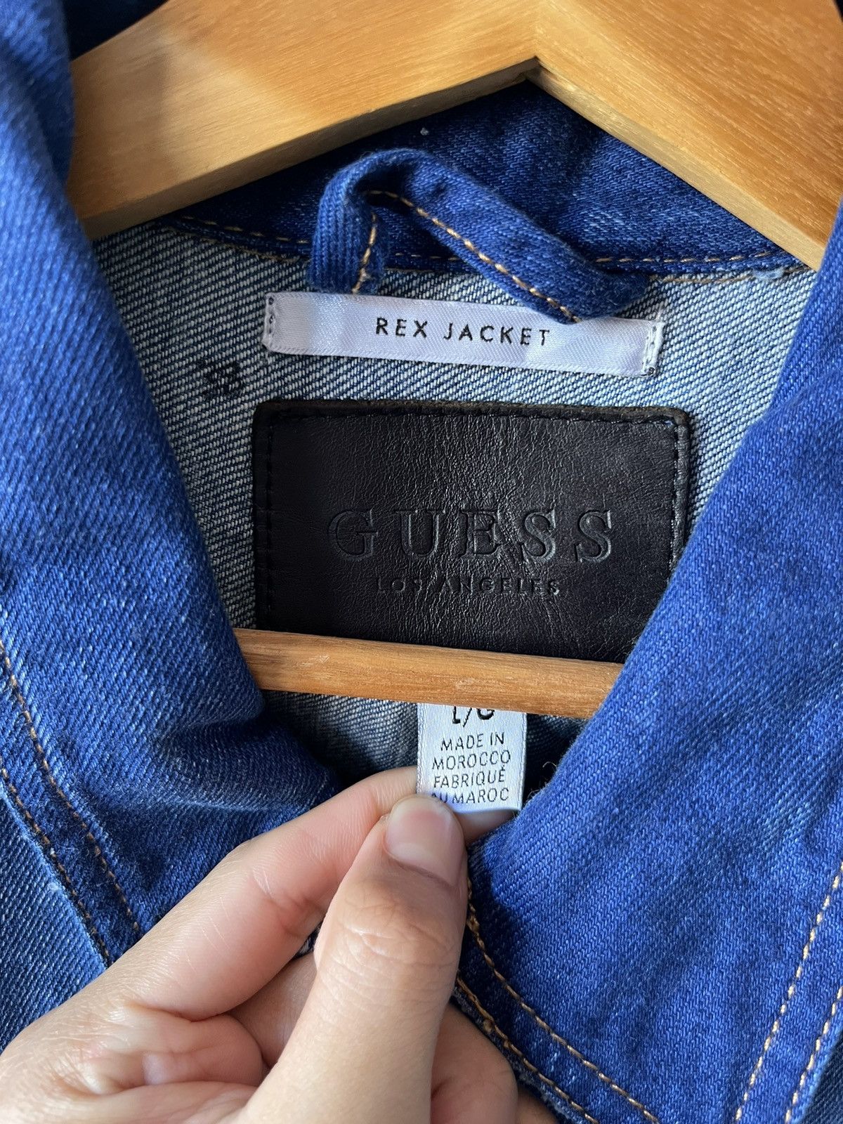 Designer × Guess Guess Jeans Denim Rex Jacket Distressed Paint Splatter Size US L / EU 52-54 / 3 - 5 Thumbnail