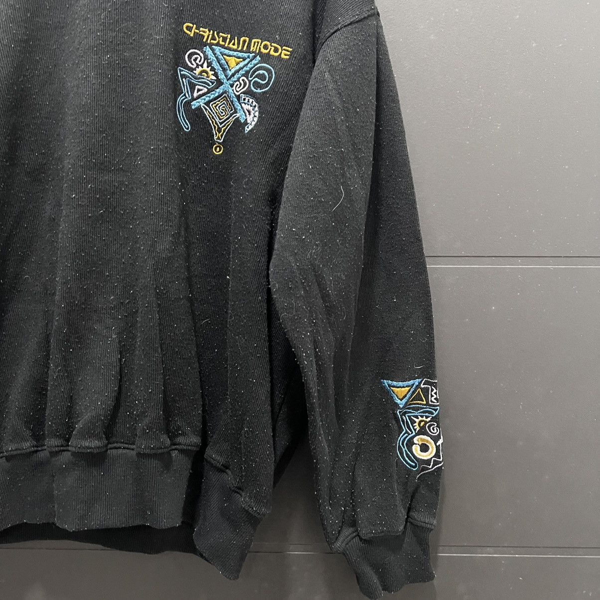 If Six Was Nine Vtg 90s Christian Mode Sweatshirt Size US L / EU 52-54 / 3 - 2 Thumbnail