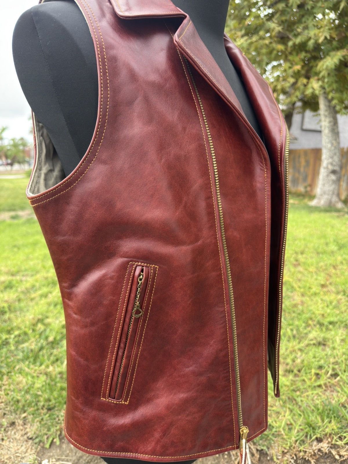 DOUBLE HELIX Double Helix Horsehide Windshield Leather Vest Size US S / EU 44-46 / 1 - 4 Thumbnail
