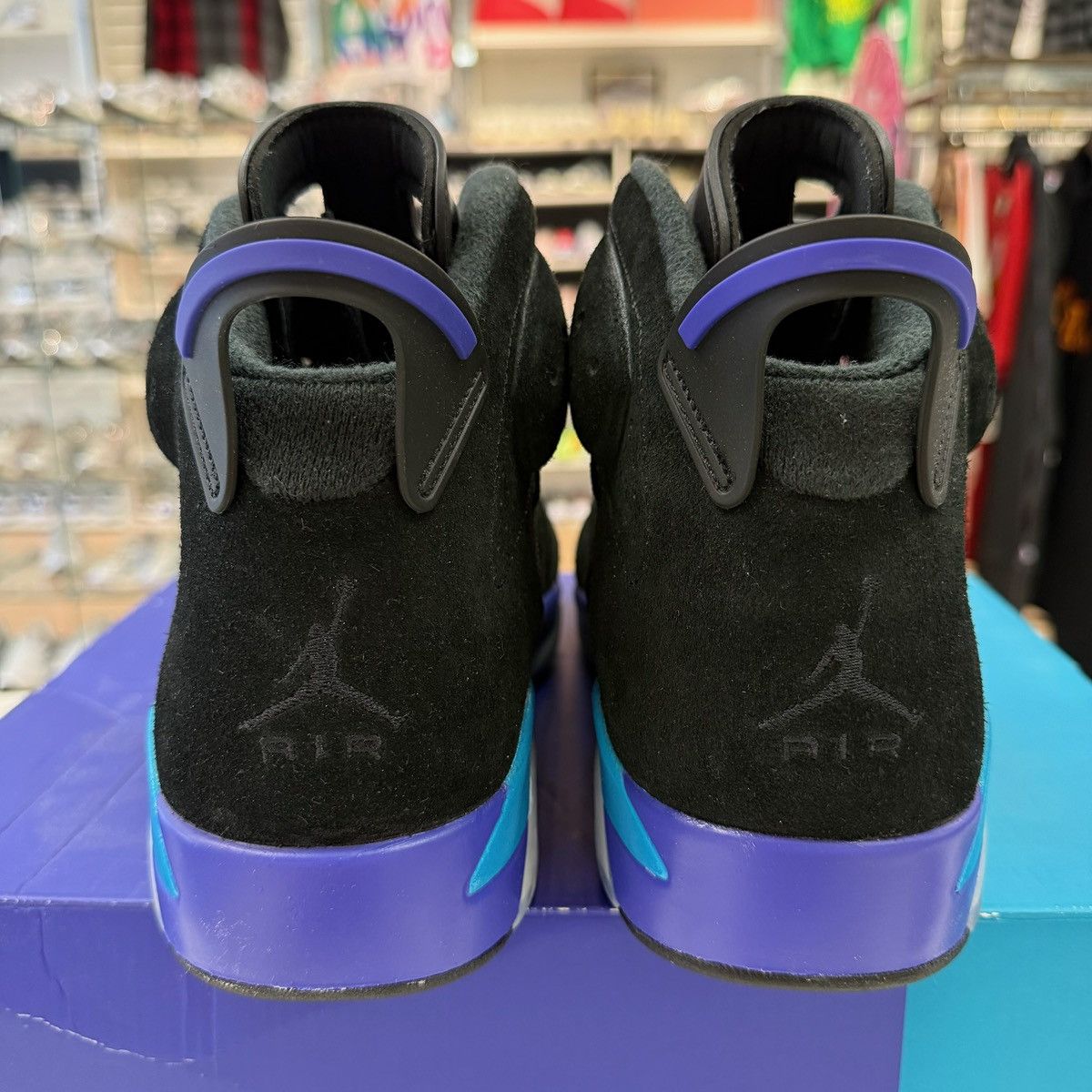Jordan Brand Size 11.5 - Jordan 6 Retro Aqua Black Concord - CT8529-004 Size US 11.5 / EU 44-45 - 3 Thumbnail