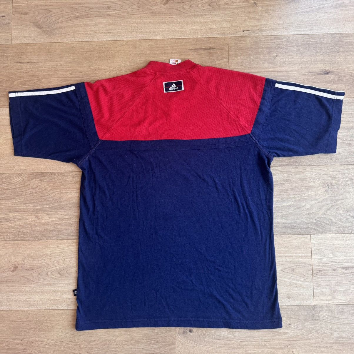 Adidas Vintage Adidas T-shirt 90s Three Stripes Men’s XL Blue Red Size US XL / EU 56 / 4 - 10 Thumbnail