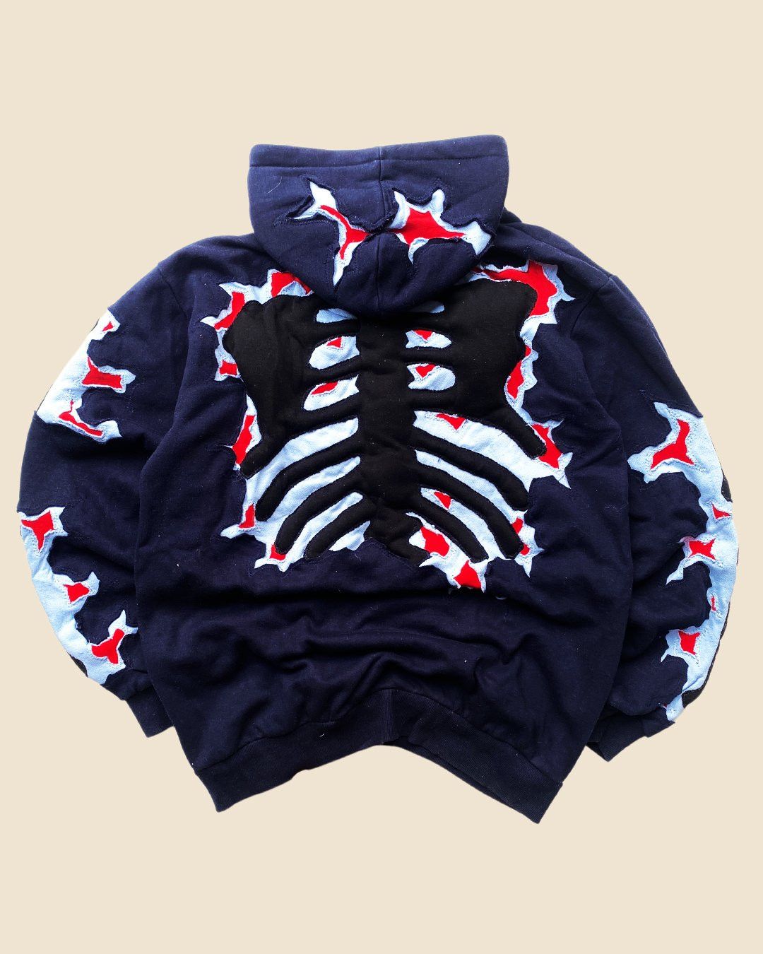Other 1 OF 1 REWORKED 3D PUFF SKELETON BLUE FLAME SIZE L Size US L / EU 52-54 / 3 - 6 Thumbnail