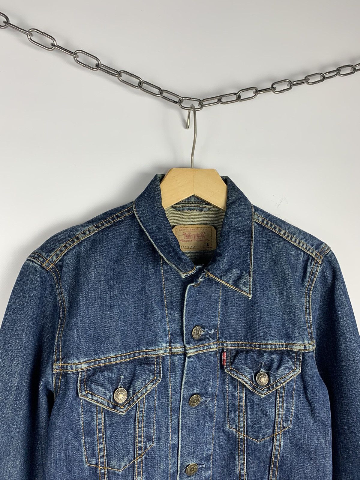 Levi's Vintage Levi’s Denim Jacket Kids Size S Blue Y2K Size US S / EU 44-46 / 1 - 3 Thumbnail